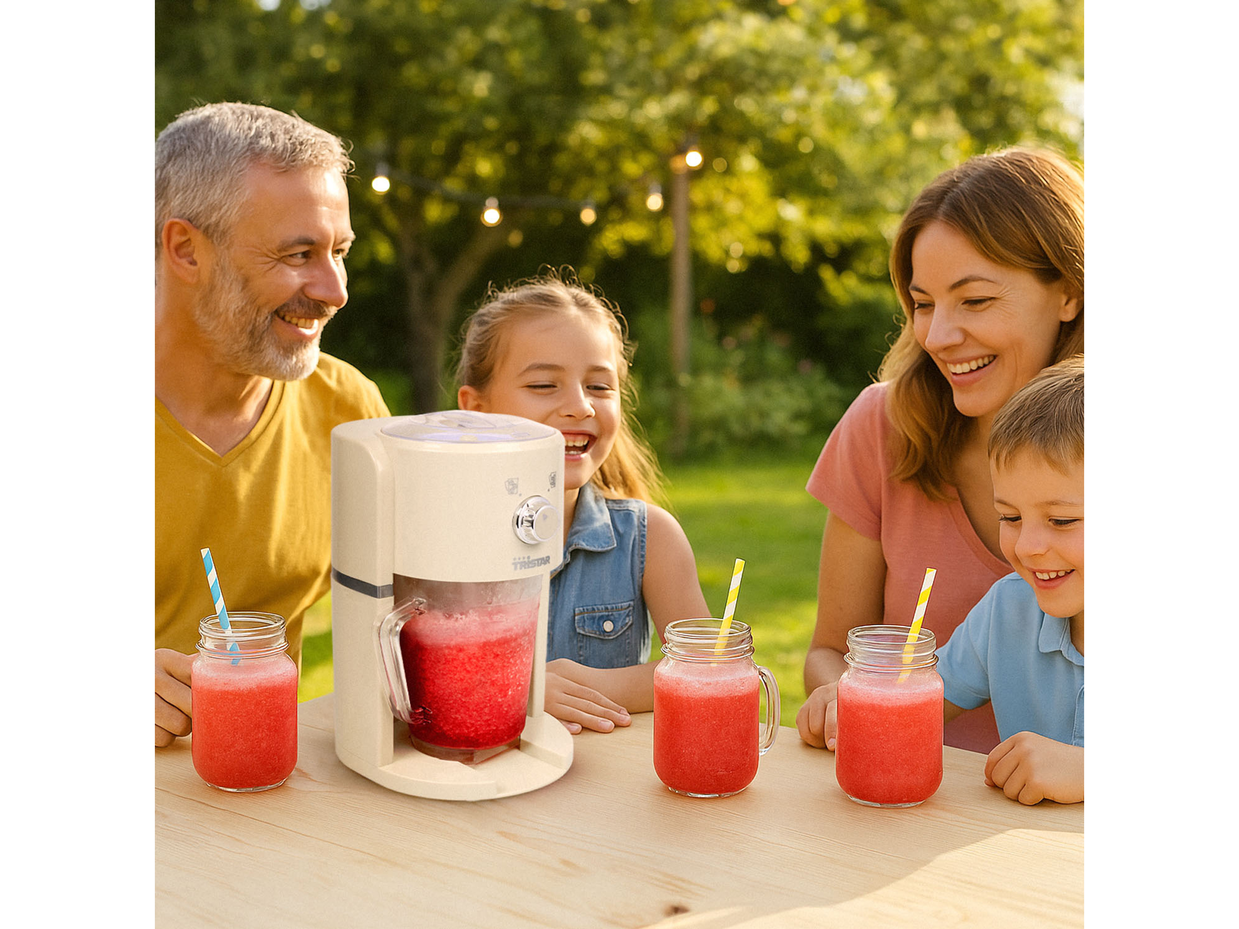TRISTAR Slush-Eismaschine KD-7310, Slushy Maker, leistungsstarker 30W-Motor