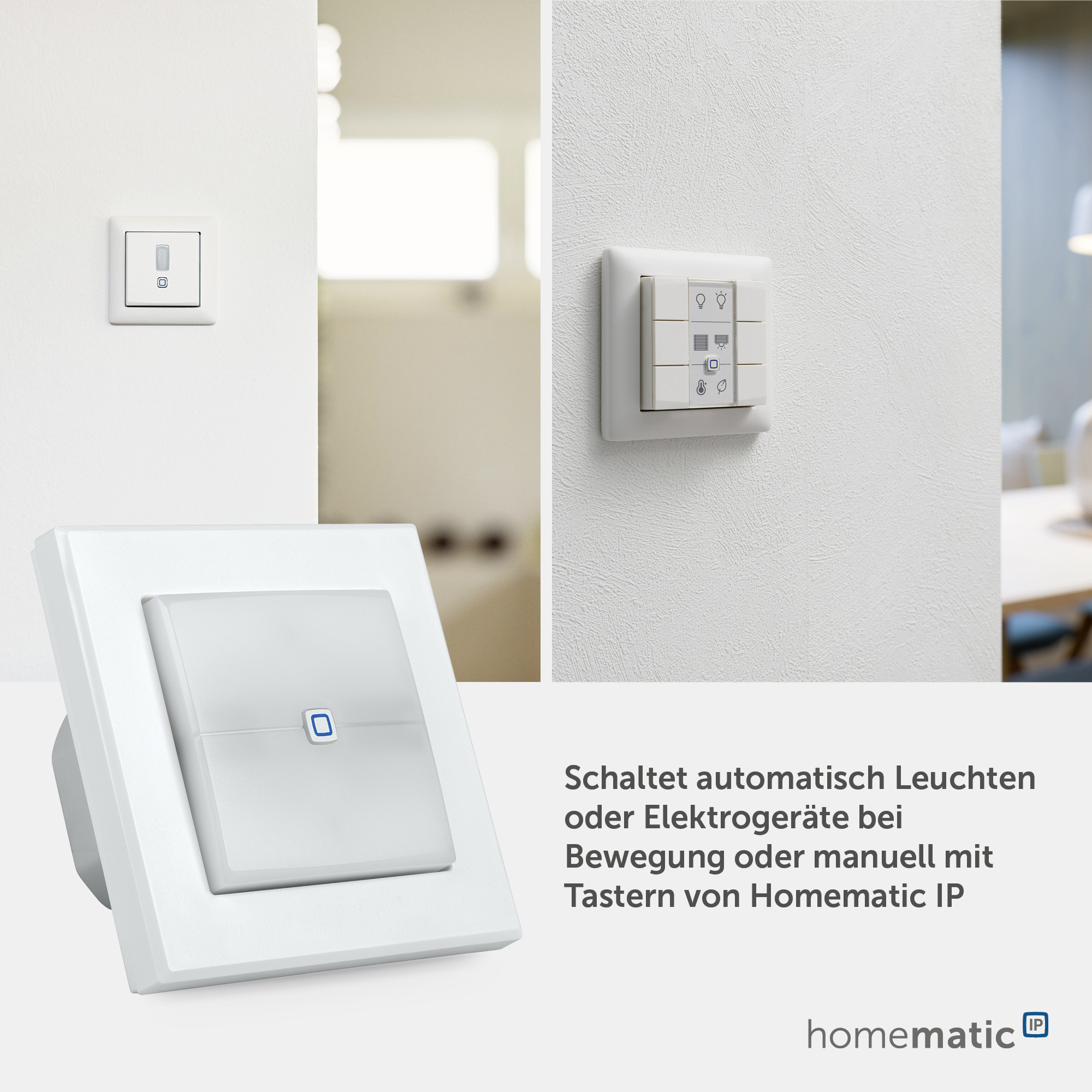 HOMEMATIC IP Smart Home 152020A0 Schaltaktor für Markenschalter, Signalleuchte