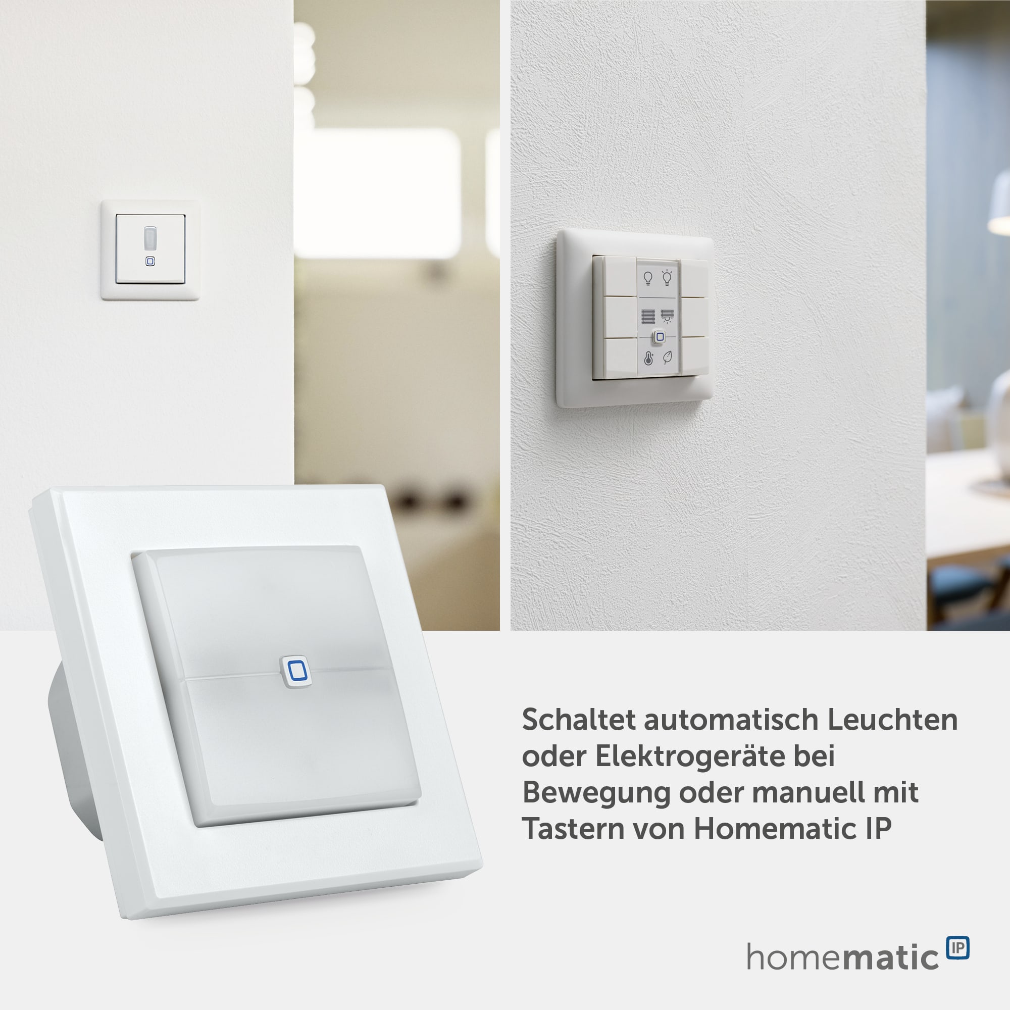 HOMEMATIC IP Smart Home 152020A0 Schaltaktor für Markenschalter, Signalleuchte