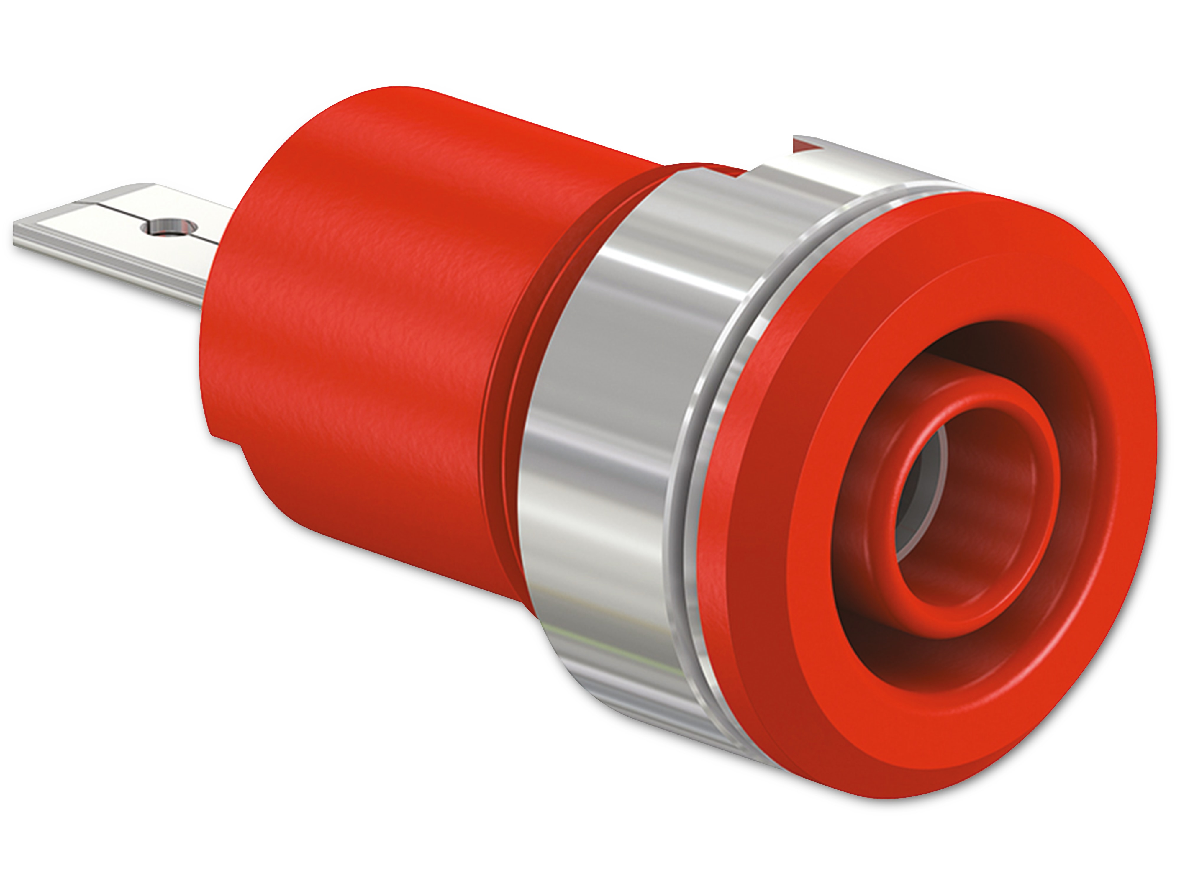 STÄUBLI Sicherheitsbuchse, 23.3070-22, 4 mm , rot, 1000 V, CAT III, 24 A STÄUBLI Sicherheitsbuchse, 23.3070-22, 4 mm , rot, 1000 V, CAT III, 24 A