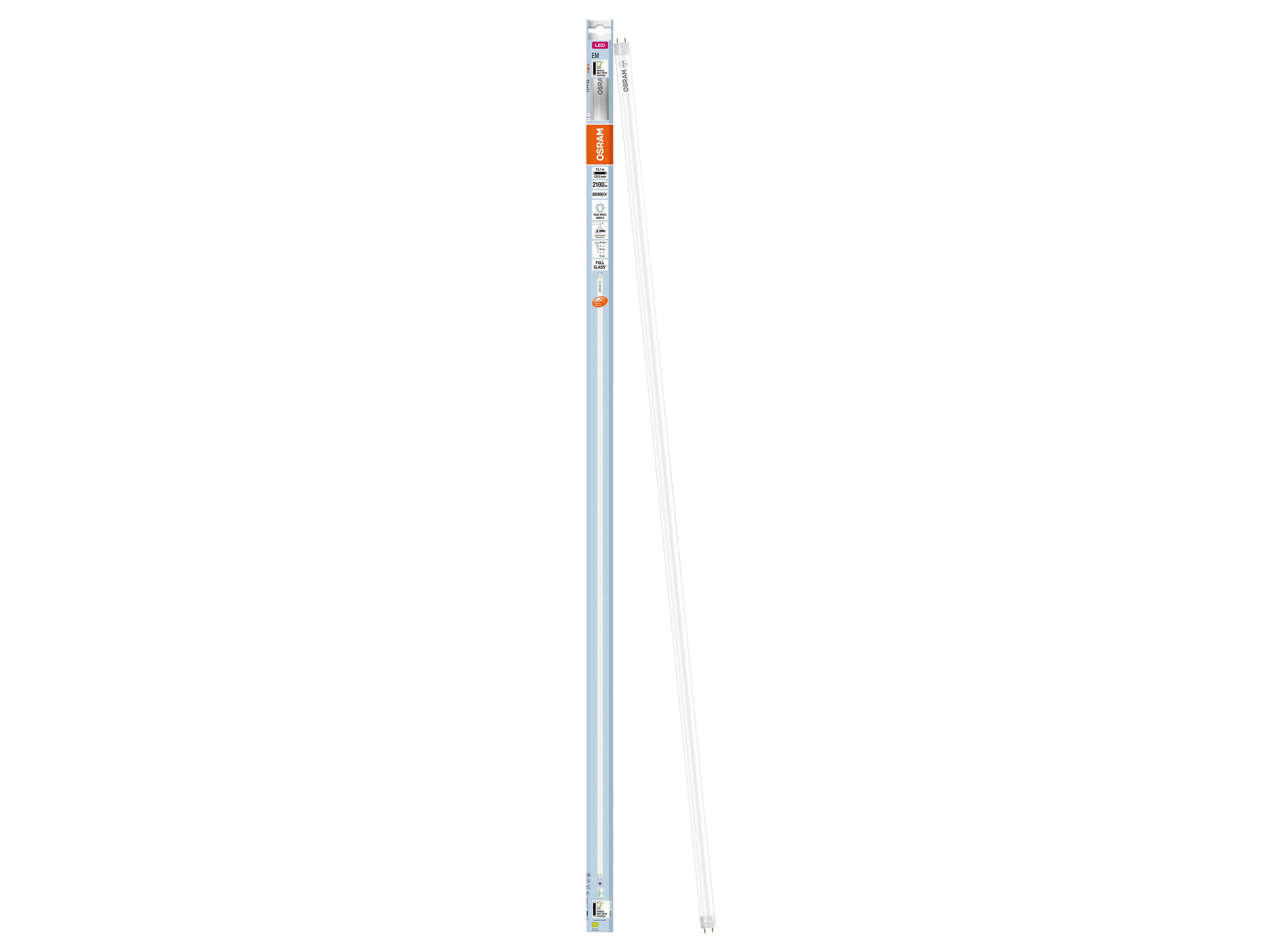 OSRAM LED-Röhre, T8, 1200mm, Sensor, G13, EEK: C, 13,1W, 2100lm, 4000K OSRAM LED-Röhre, T8, 1200mm, Sensor, G13, EEK: C, 13,1W, 2100lm, 4000K