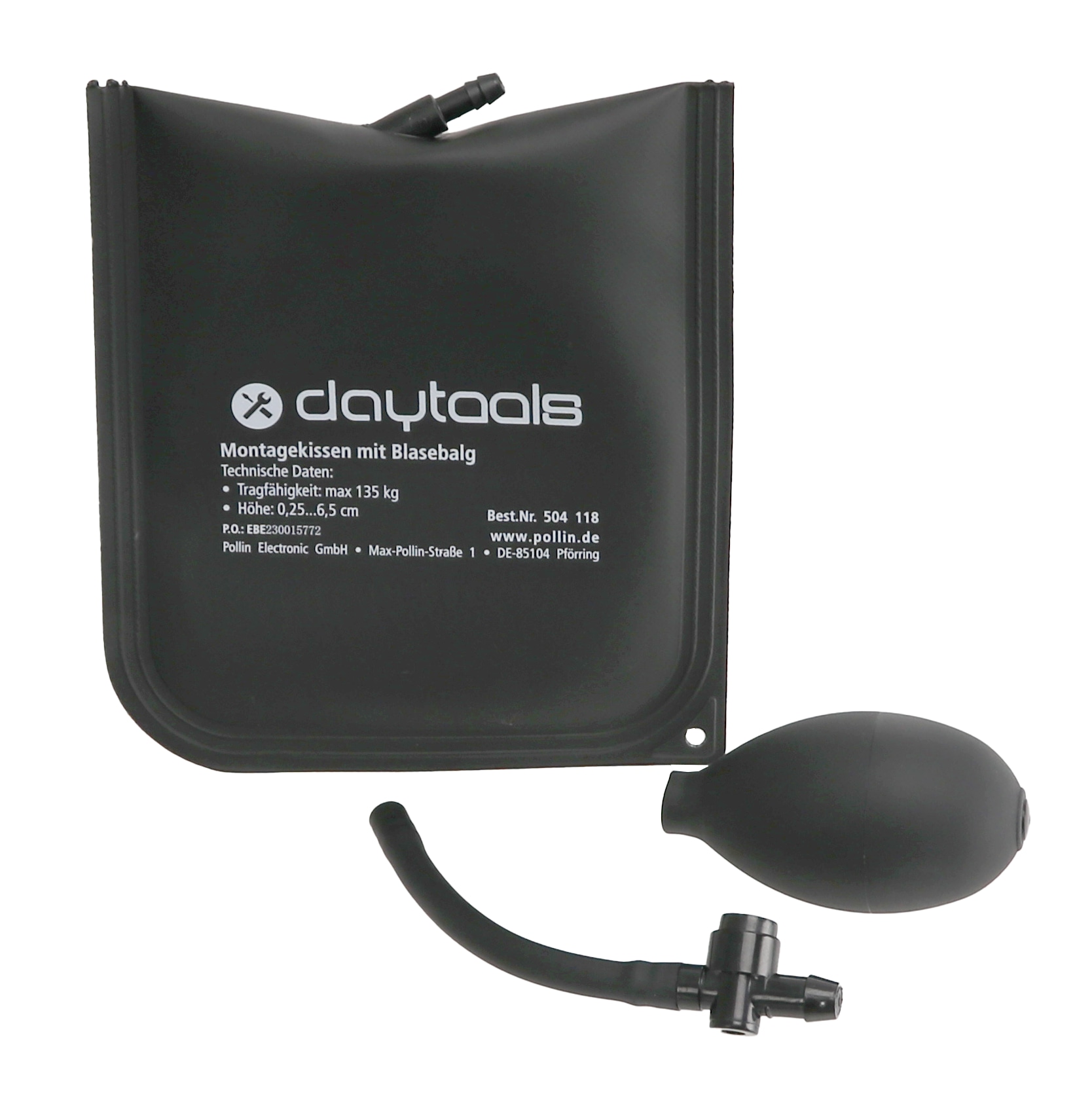 DAYTOOLS Montagekissen mit Blasebalg, max. 135 kg