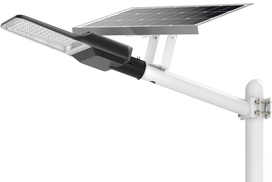 ENOVALITE Solar LED-Straßenleuchte-PRO, 400 W, 5200 lm, 6500 K