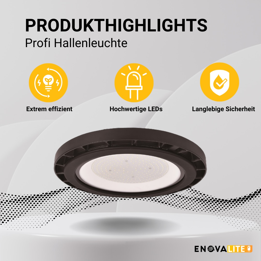 ENOVALITE LED-Highbay-Leuchte, EEK: C, 150 W, 25500 lm, 5000 K