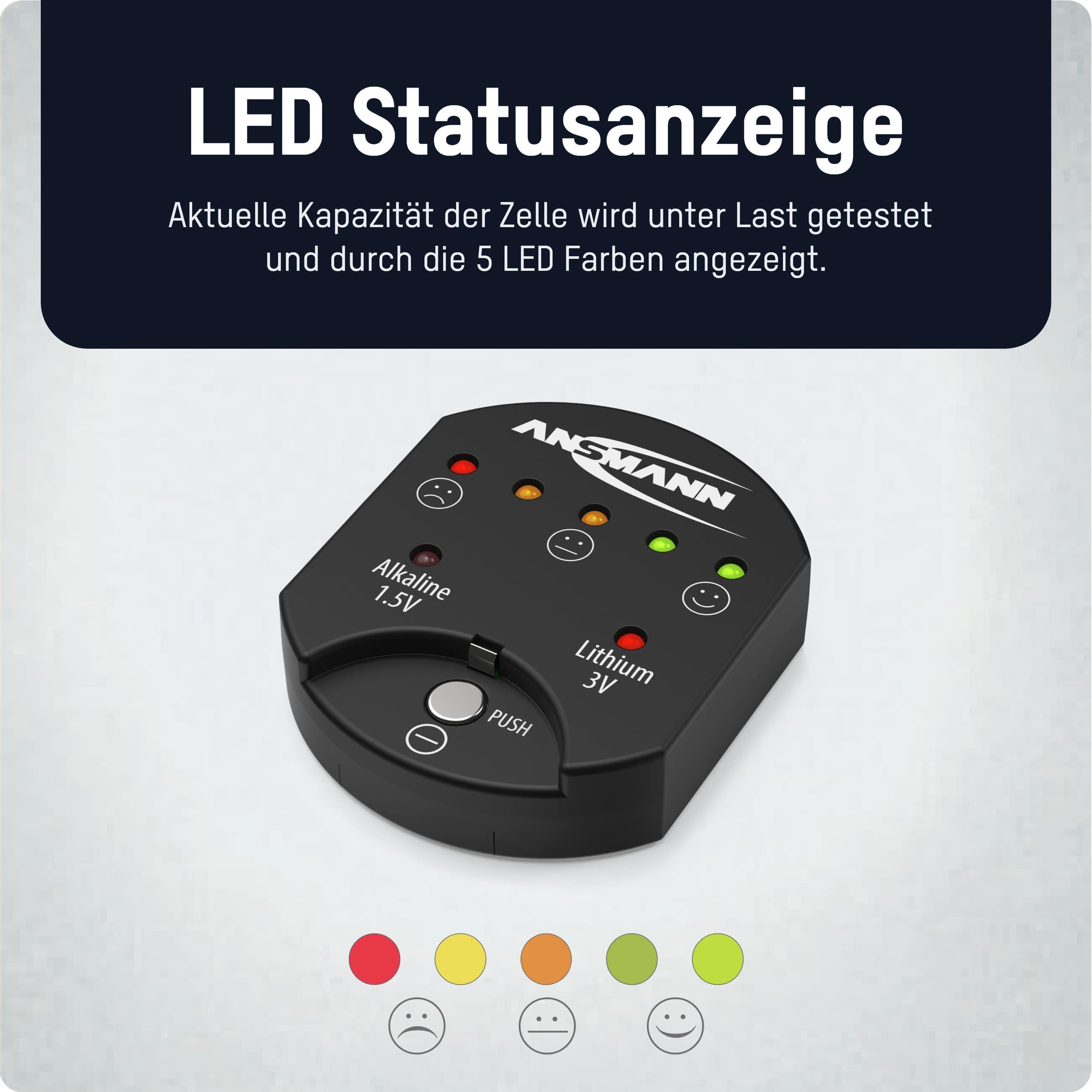 ANSMANN Batterietester für Knopfzellen ANSMANN Batterietester für Knopfzellen