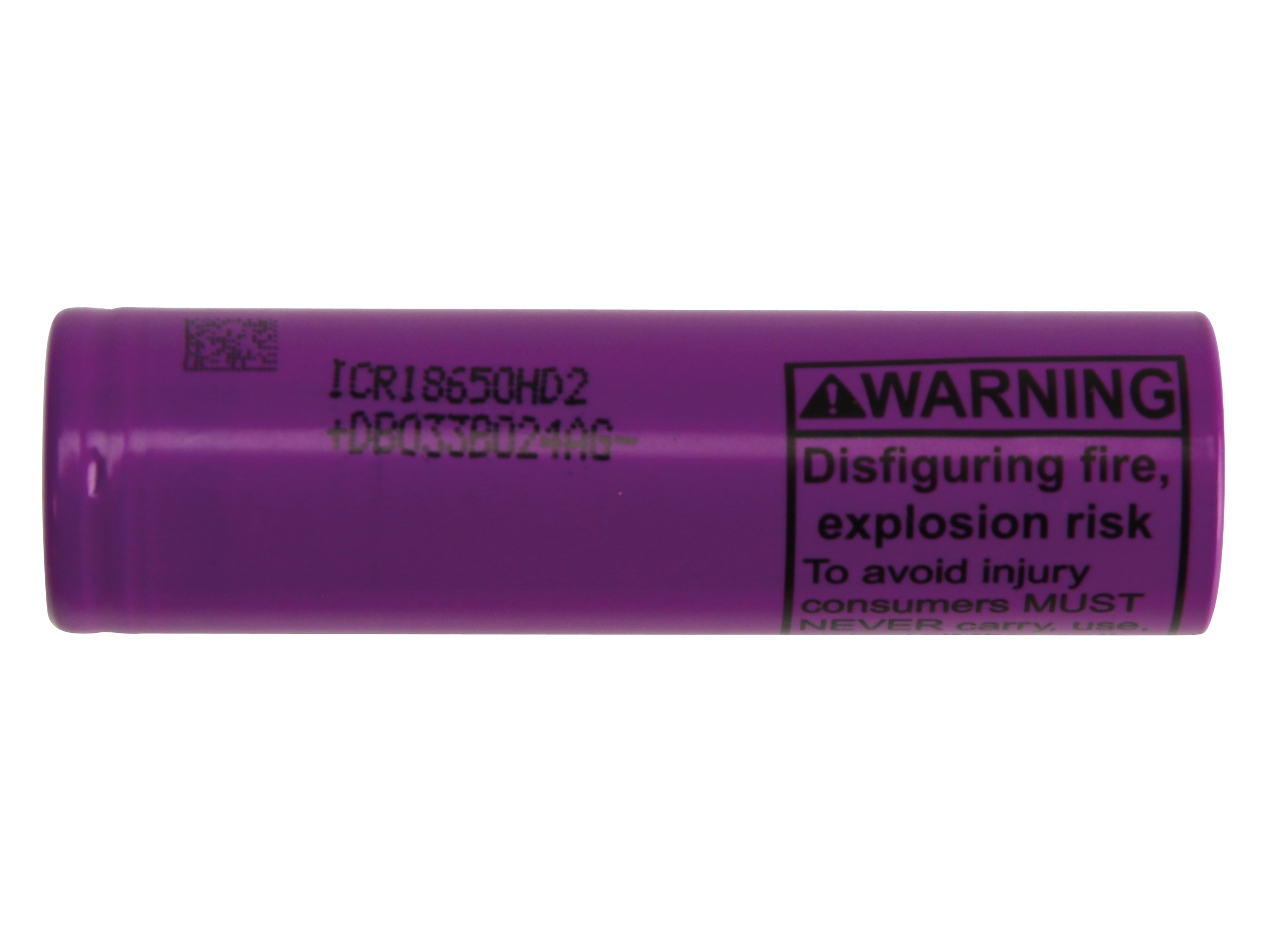 LG, LiIon-Akku, INR18650-HD2, 3,6V, 2,0Ah
