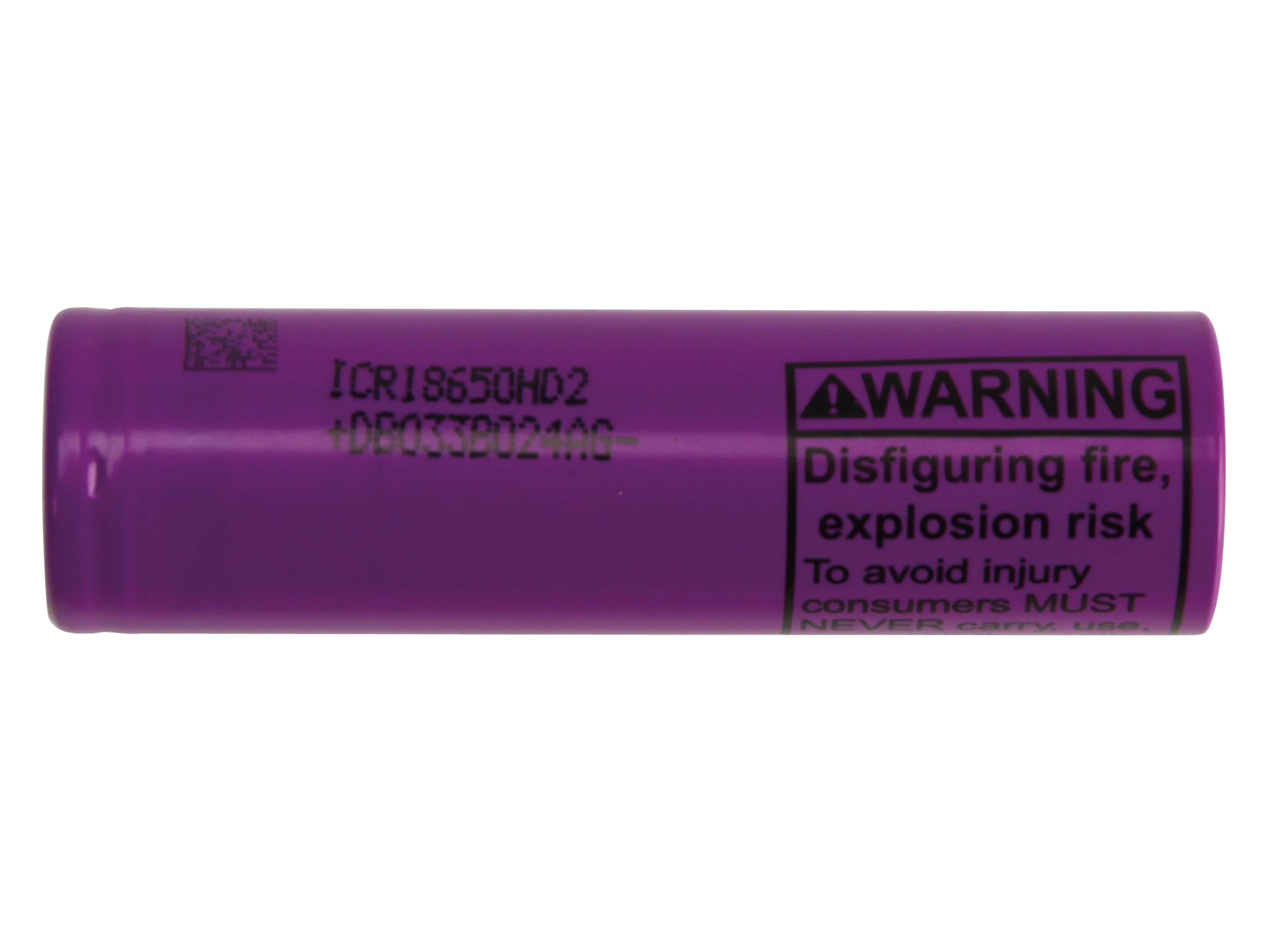LiIon-Akku, INR18650-HD2, 3,6V, 2,0Ah LG, LiIon-Akku, INR18650-HD2, 3,6V, 2,0Ah