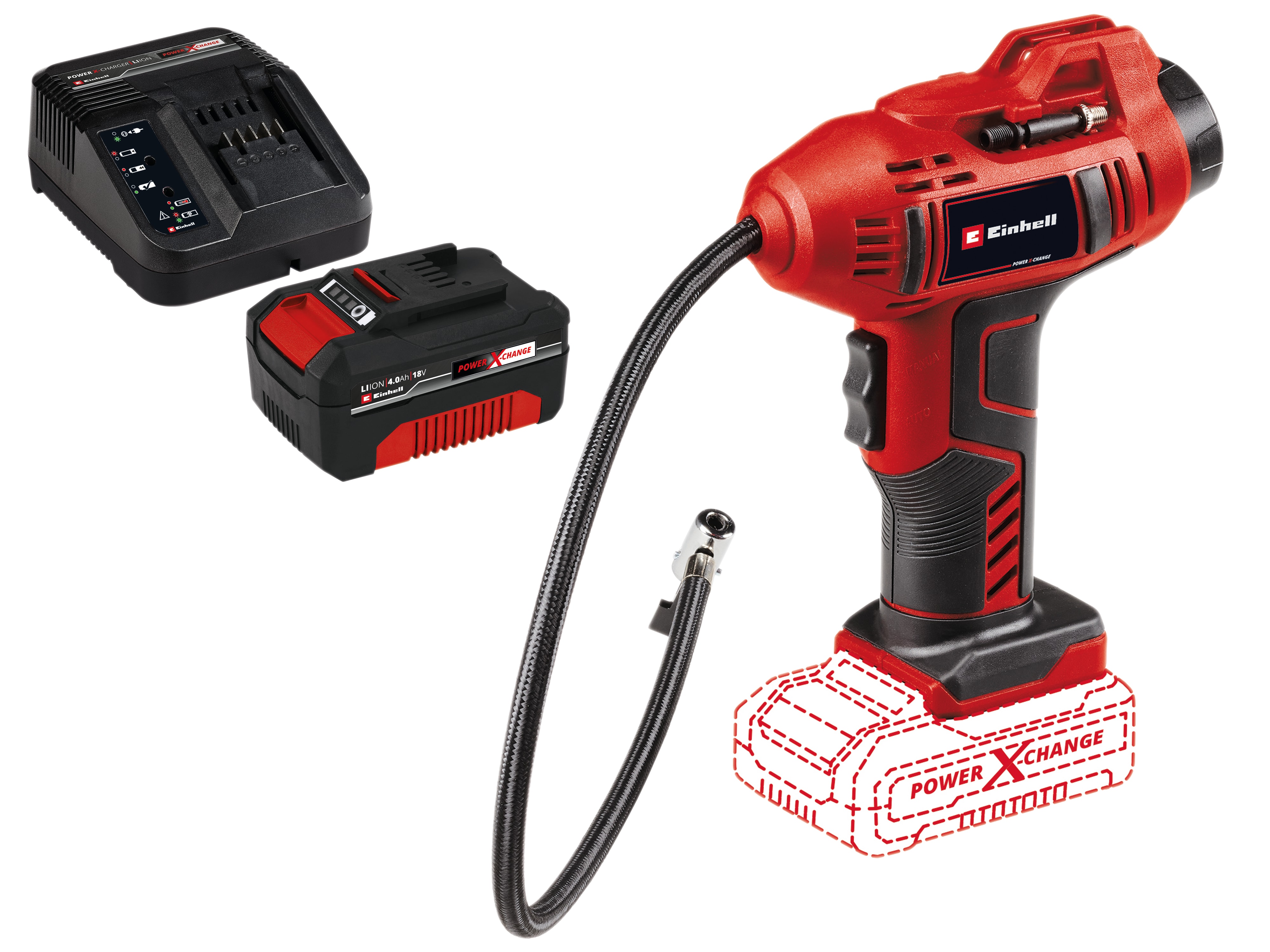 EINHELL Akku-Autokompressor CE-CC 18 Li Kit (1x 4,0 Ah) EINHELL Akku-Autokompressor CE-CC 18 Li Kit (1x 4,0 Ah)