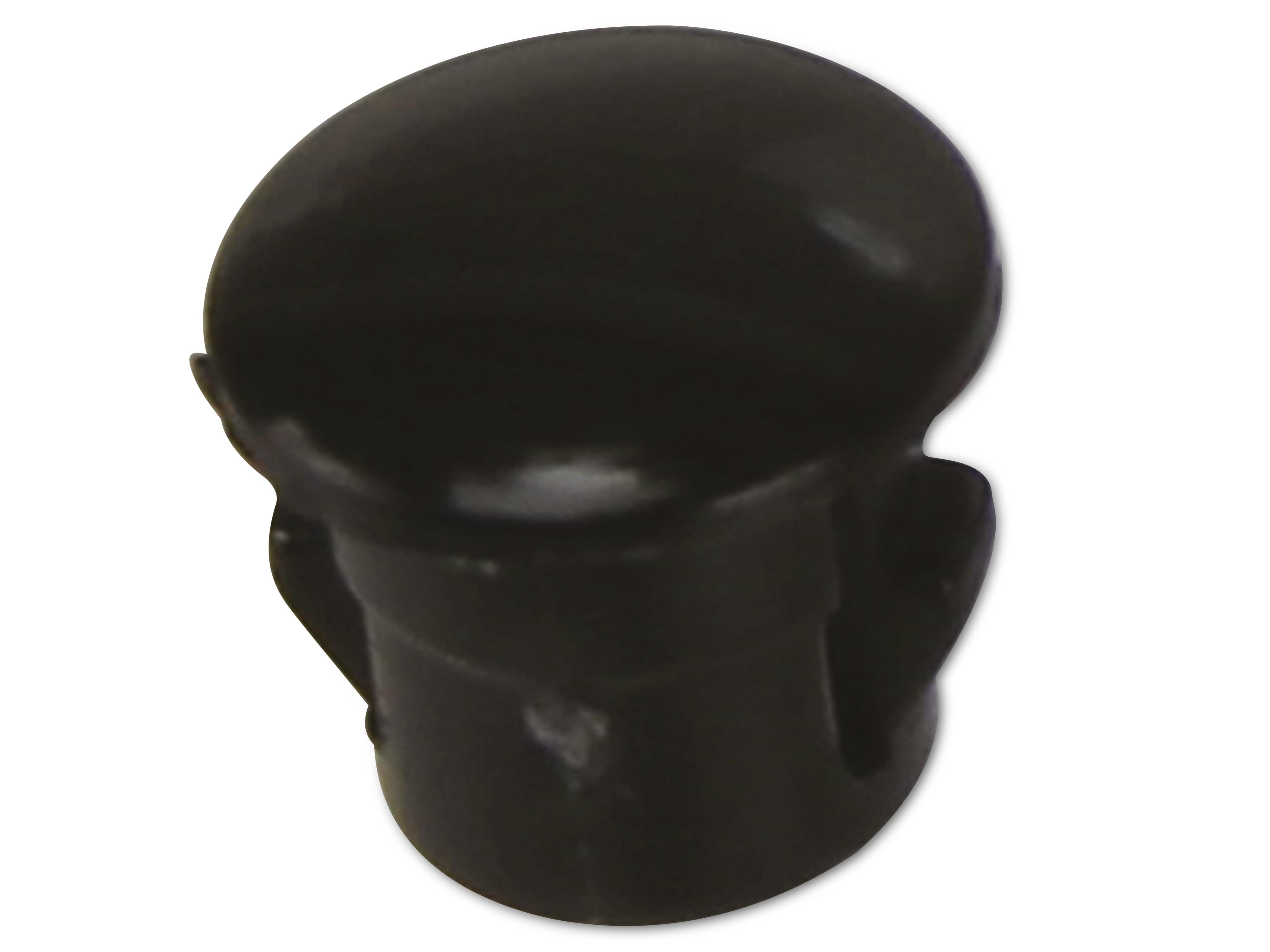 KSS Lochabdeckung Polyamid 6.6, schwarz, für Loch 5, Abdeckung-Ø 6,3, 1 Stück