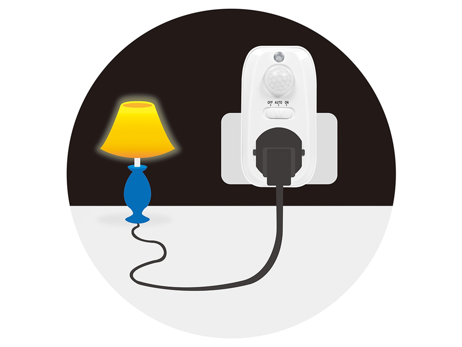 LOGILINK Steckdose mit Bewegungsmelder PA0248, weiß