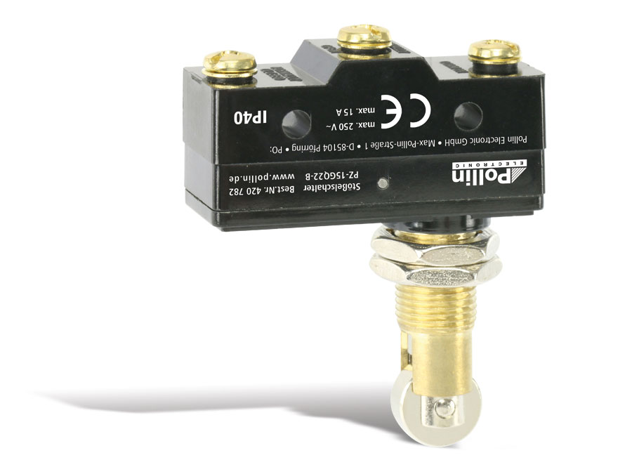 Stößelschalter PZ-15GQ22-B, gerade, 15 A/250 V~ Stößelschalter PZ-15GQ22-B, gerade, 15 A/250 V~