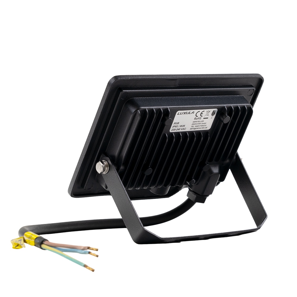 LUXULA RGB LED-Fluter LX400181, 20W, IP65, schwarz, mit Fernbedienung LUXULA RGB LED-Fluter LX400181, 20W, IP65, schwarz, mit Fernbedienung