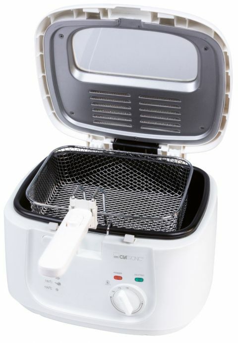 CLATRONIC Fritteuse 2,5L (Öl) FR 3771, antihaftbeschichtet, Cool Toch, 1800W, weiß CLATRONIC Fritteuse 2,5L (Öl) FR 3771, antihaftbeschichtet, Cool Toch, 1800W, weiß