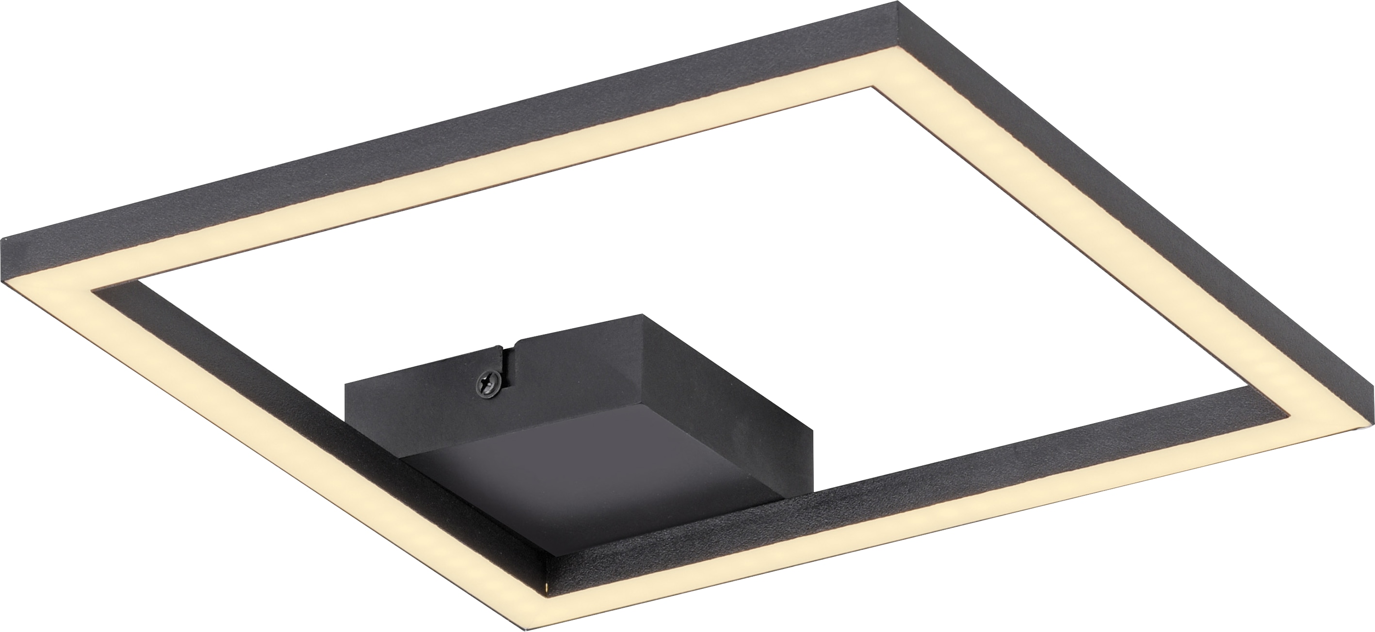 JUST LIGHT LED-Deckenleuchte 14707-18, 10W, 3000K, 1370lm, warmweiß, IP20, schwarz