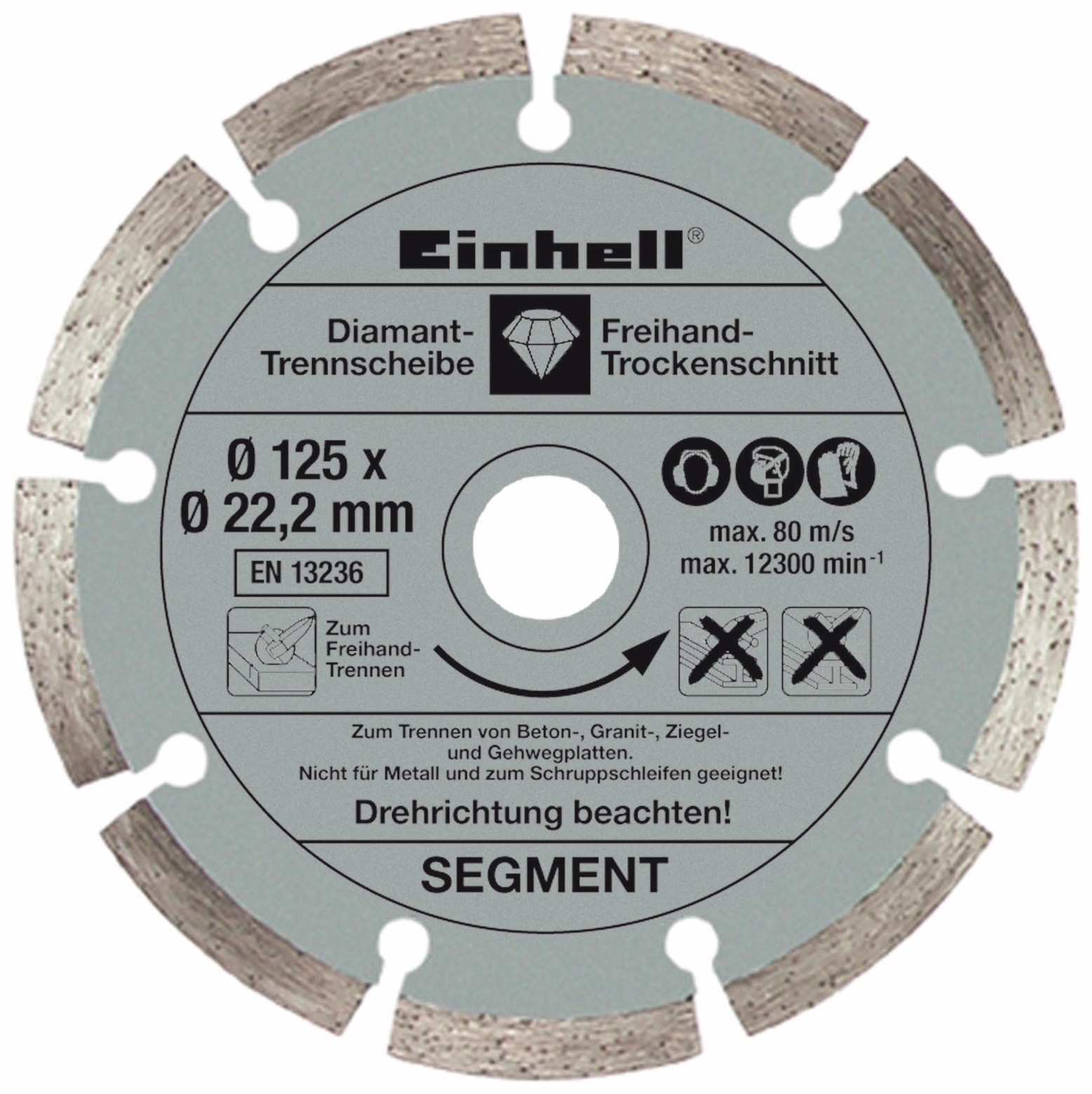 EINHELL Winkelschleifer TE-AG 125/750 Kit, 750W, 125 mm