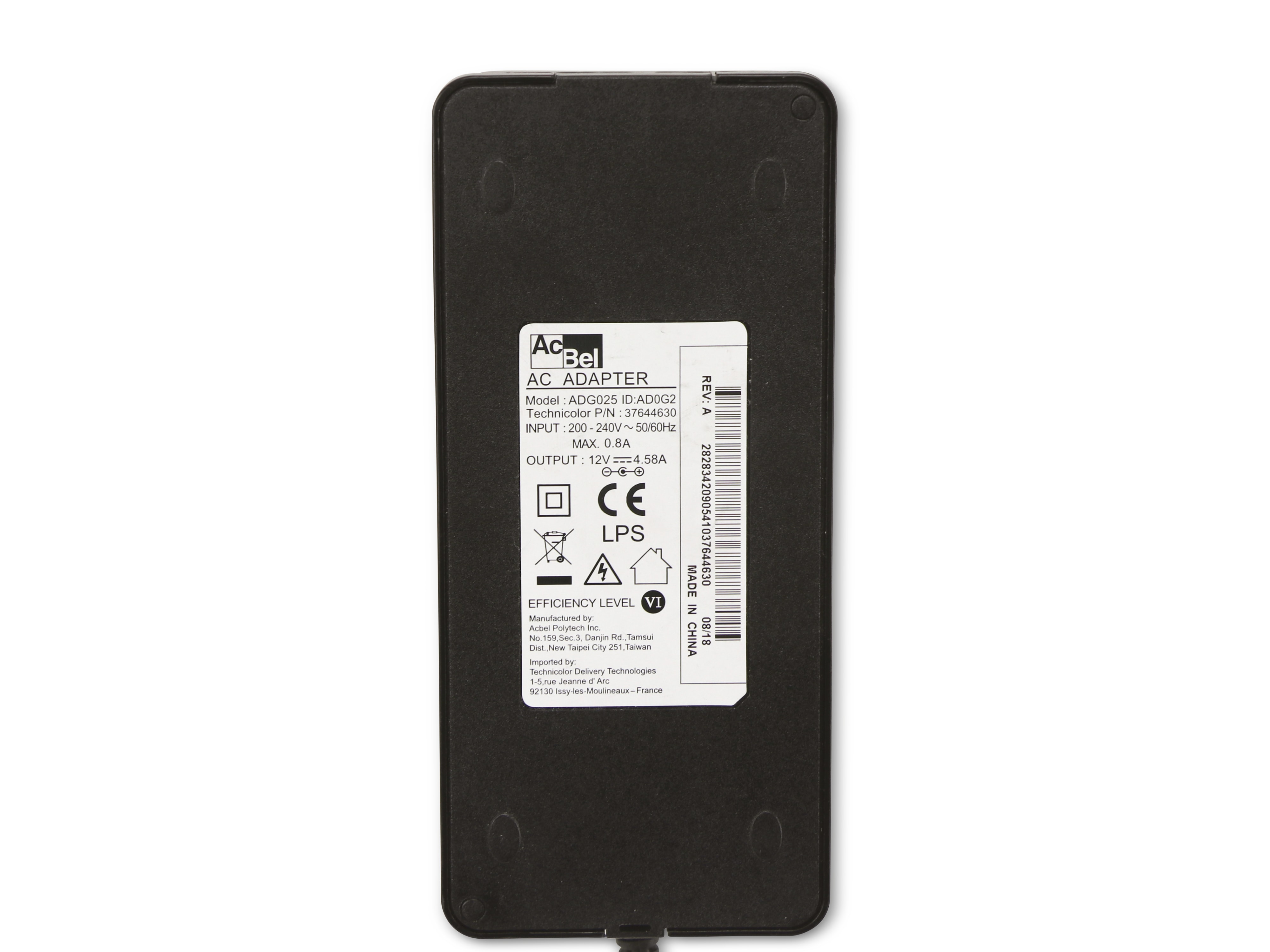 Schaltnetzteil, AC Bel, ADG025, 12 V-/4,58 A, Gebraucht