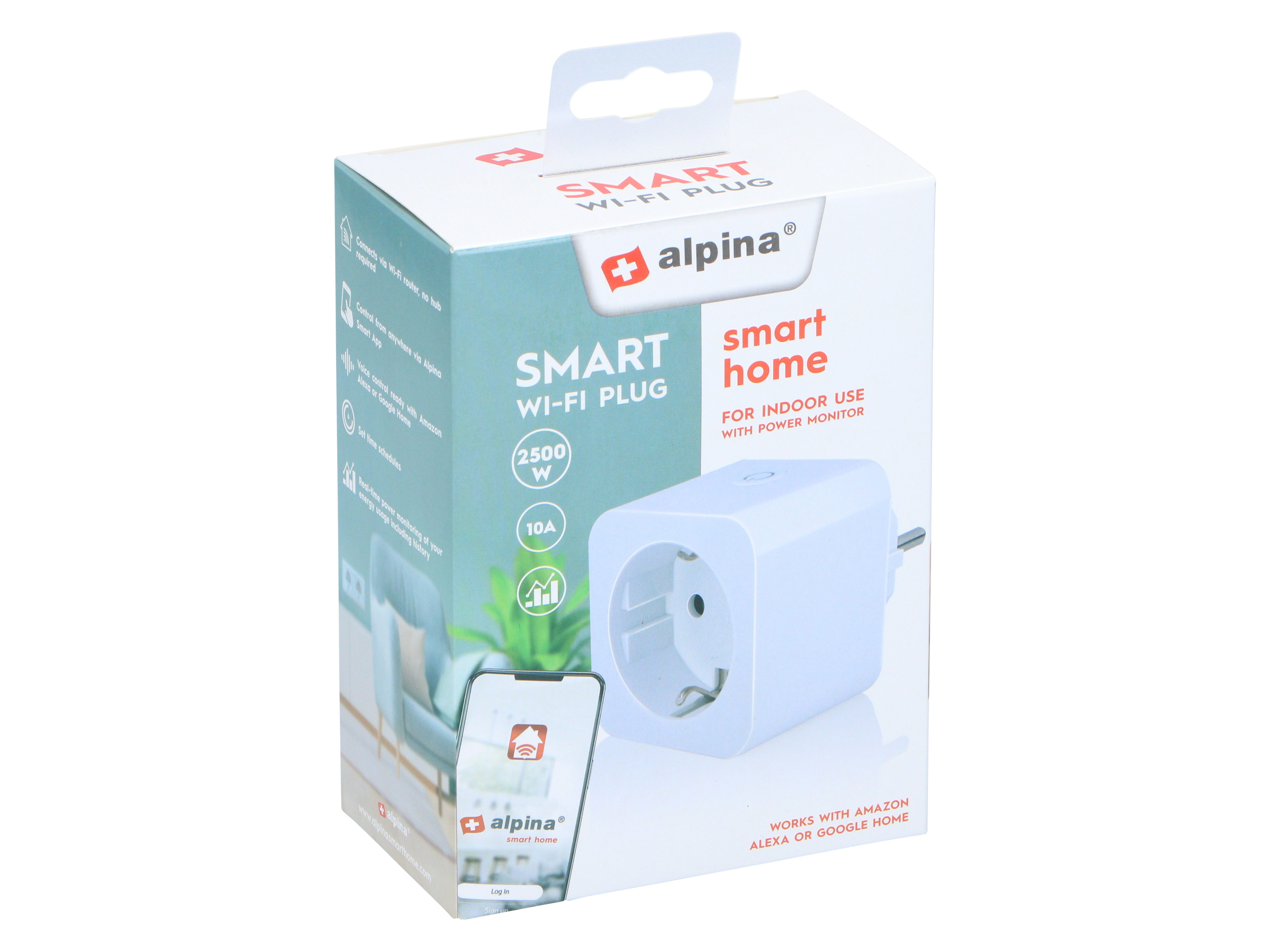 ALPINA, SMART-Innenraumsteckdose, WIFI, 2500W