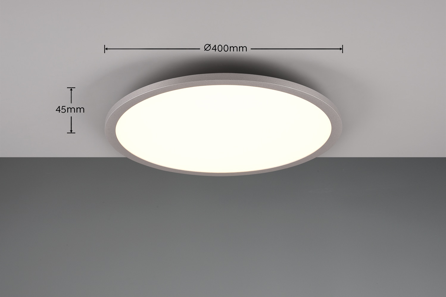 TRIO LED-Deckenleuchte Yuma 641710287 Titanfarbig, 20 W, 2250 lm, CCT, 3 W RGB TRIO LED-Deckenleuchte Yuma 641710287 Titanfarbig, 20 W, 2250 lm, CCT, 3 W RGB