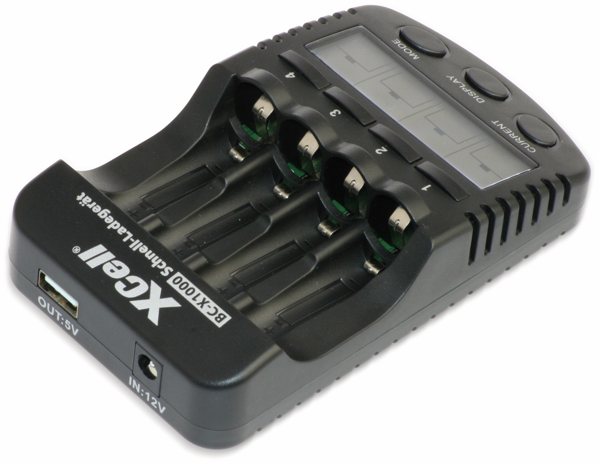 XCELL Ladegerät BC-X1000, mit LCD-Display XCELL Ladegerät BC-X1000, mit LCD-Display