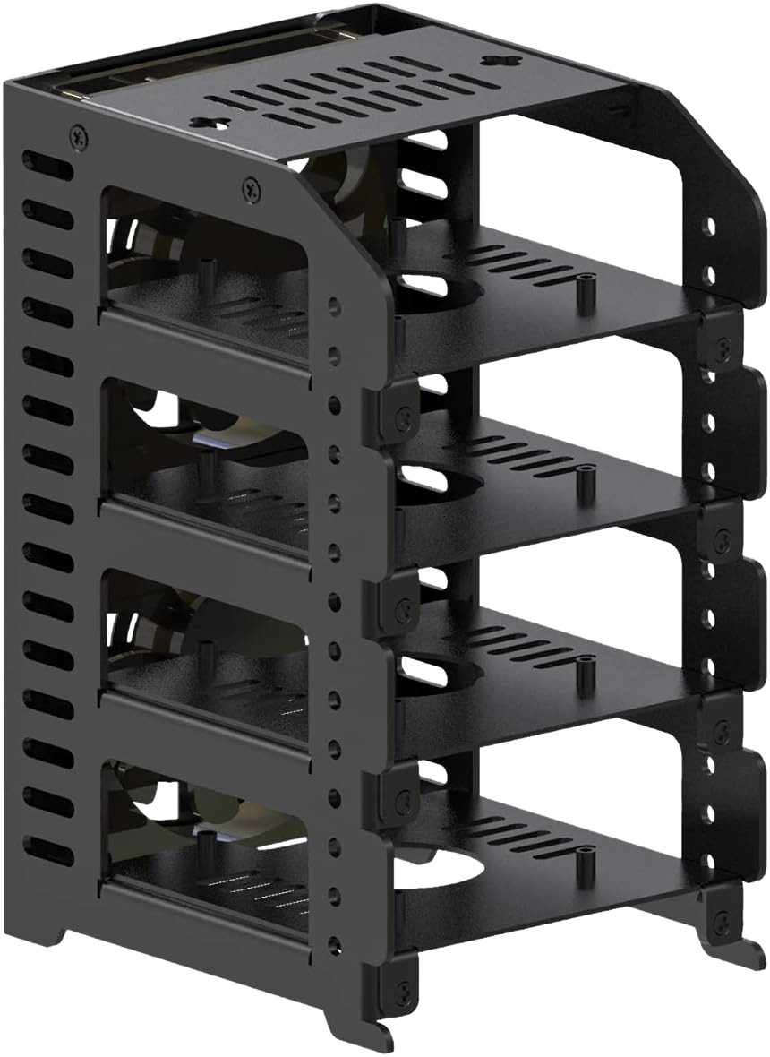 KUBII Cluster-Gestell für Raspberry Pi 5, 4B, 3B/B+, U6183 KUBII Cluster-Gestell für Raspberry Pi 5, 4B, 3B/B+, U6183