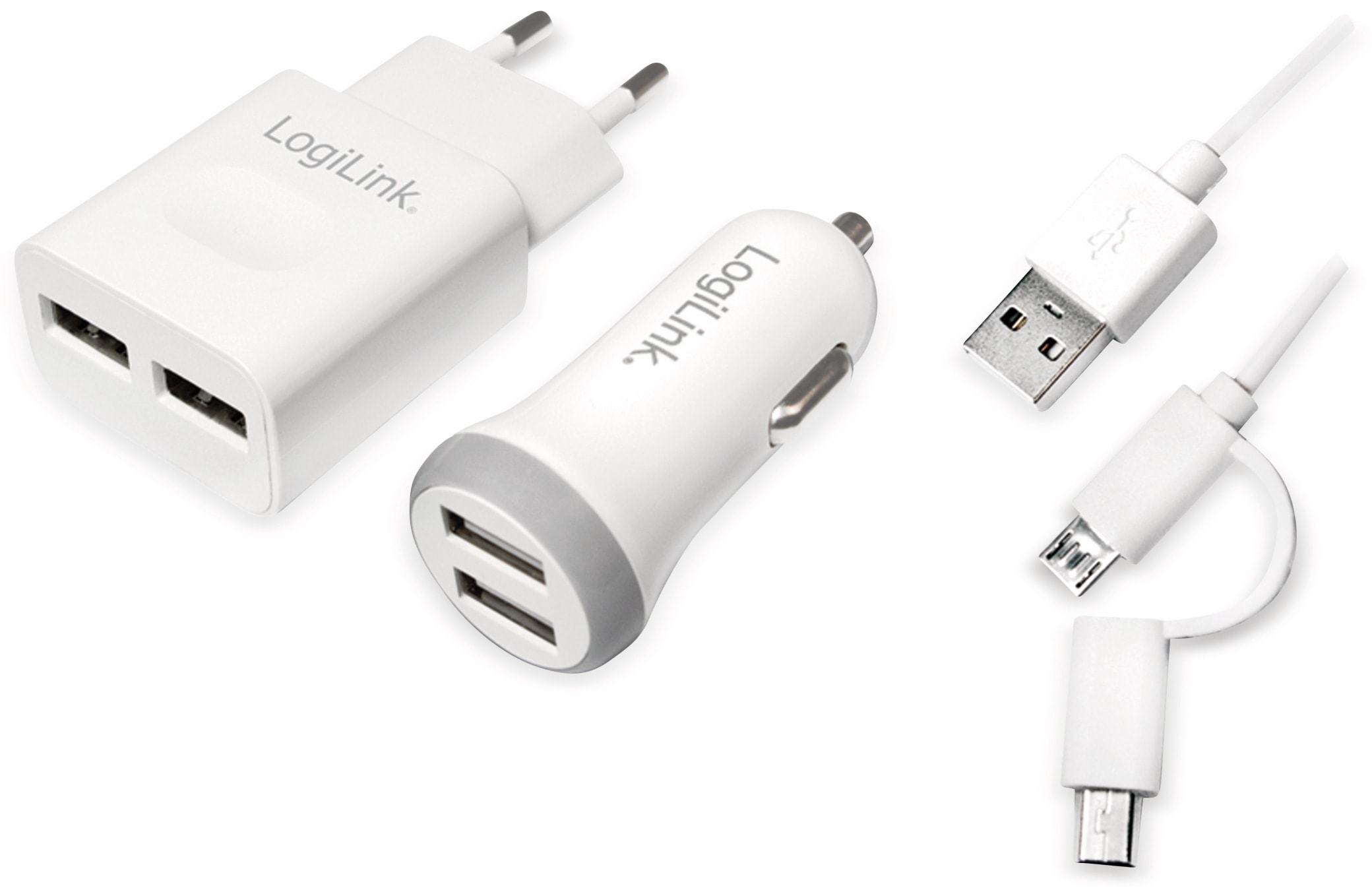 LOGILINK USB-Ladeset PA0137, 3.tlg LOGILINK USB-Ladeset PA0137, 3.tlg