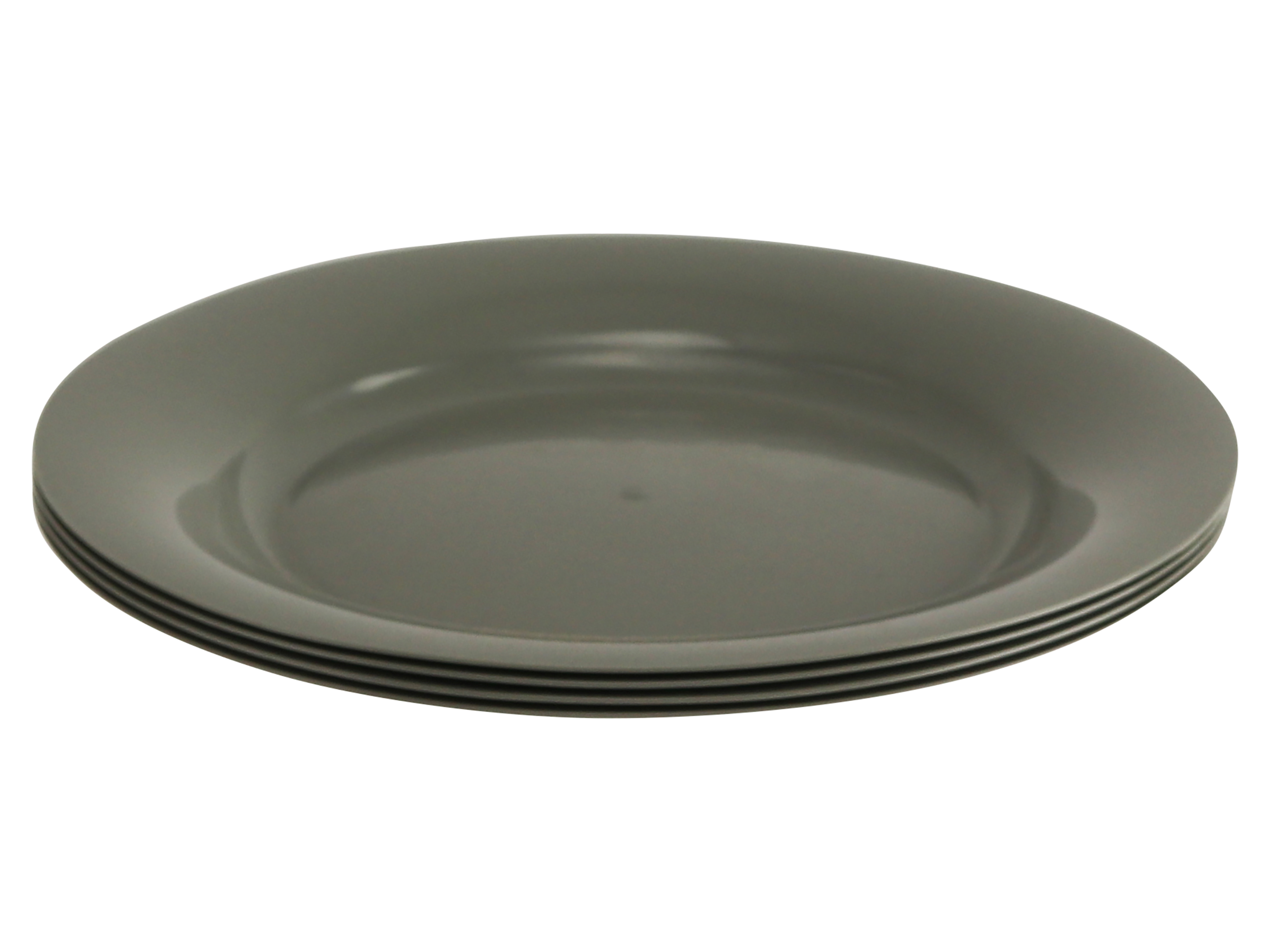 Campingteller, 4-teilig, grau, Ø 200mm