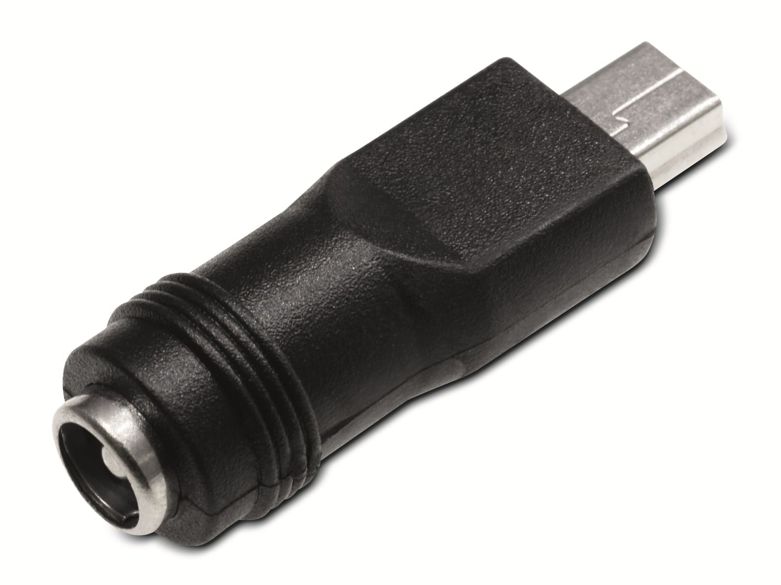 Hohlsteckeradapter, 5,5/2,1 Hohlkupplung auf Mini-USB Stecker