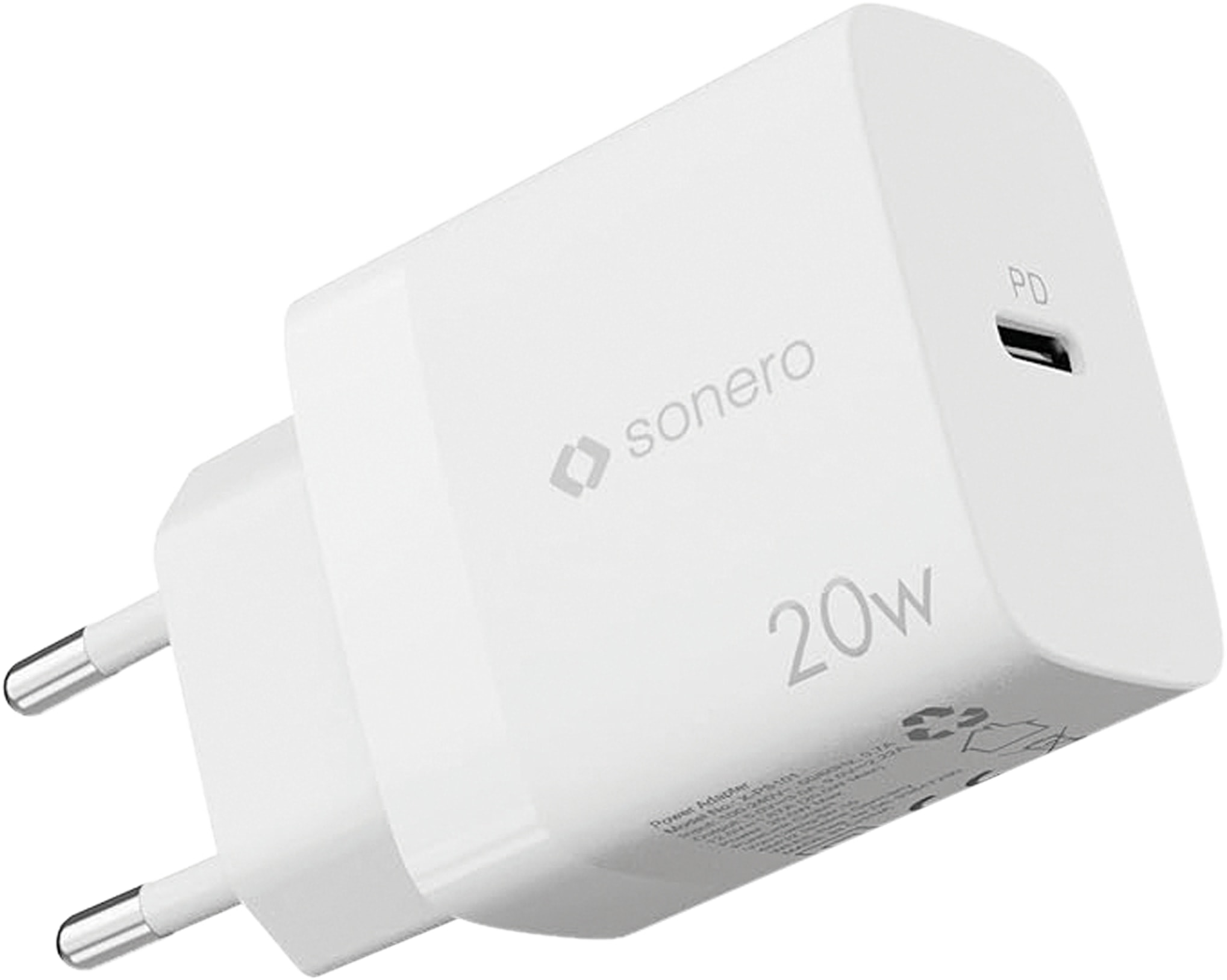 SONERO USB-C Ladegerät X-PS101, 1 Port, 20W, weiß USB-C Ladegerät SONERO X-PS101, 1 Port, 20W, weiß