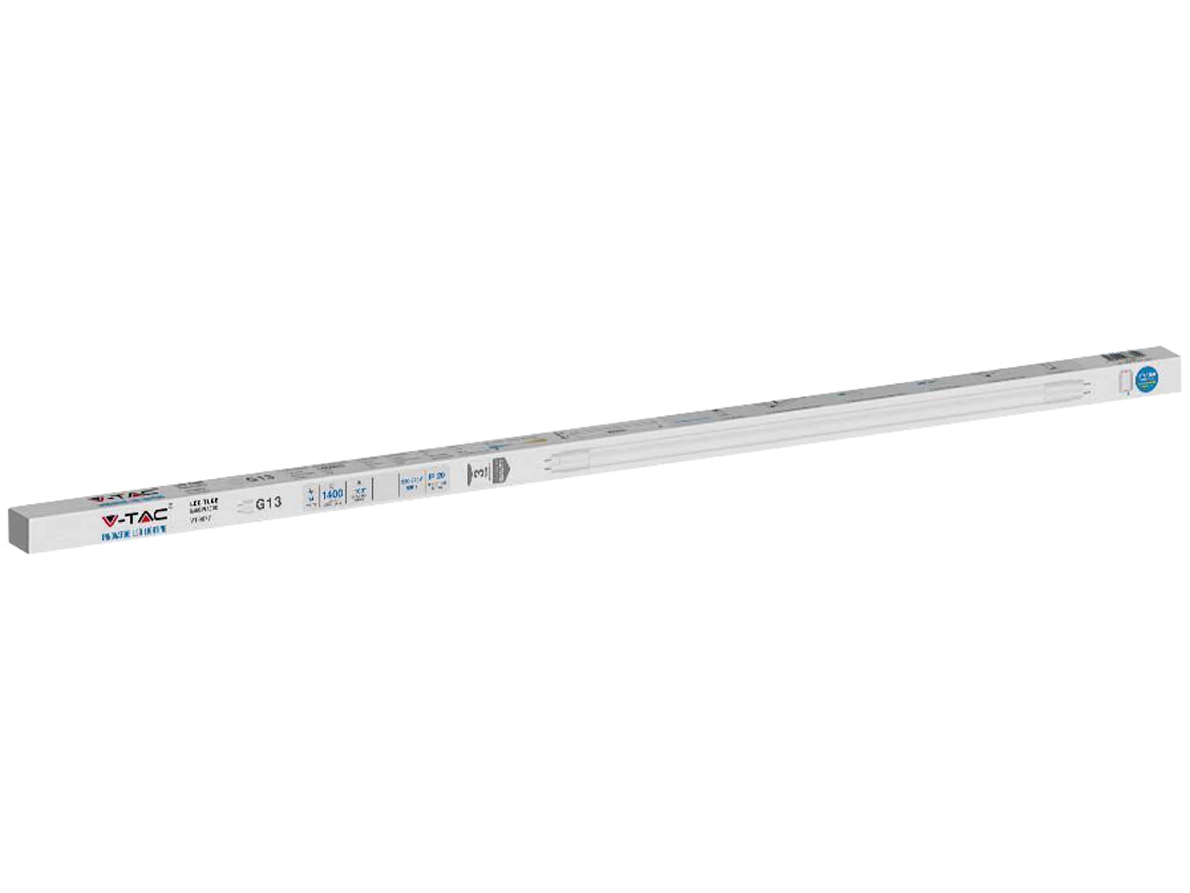 V-TAC LED-Röhre VT-9077, T8, G13, EEK: F, 14 W, 1400 lm, 4000 K, 900 mm, 4 Stück V-TAC LED-Röhre VT-9077, T8, G13, EEK: F, 14 W, 1400 lm, 4000 K, 900 mm, 4 Stück
