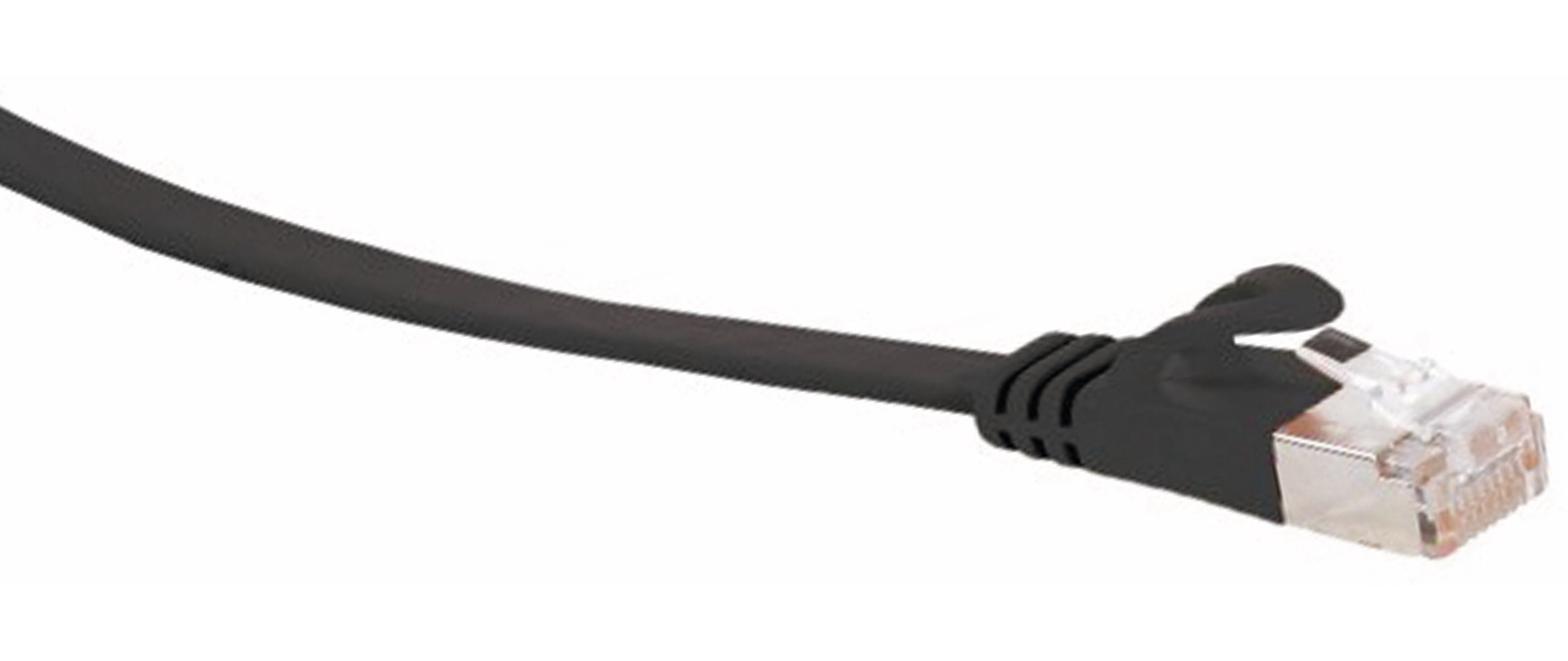 S-IMPULS RJ45 Patchkabel U/UTP, m. CAT.7 Rohkabel, 1 m, schwarz