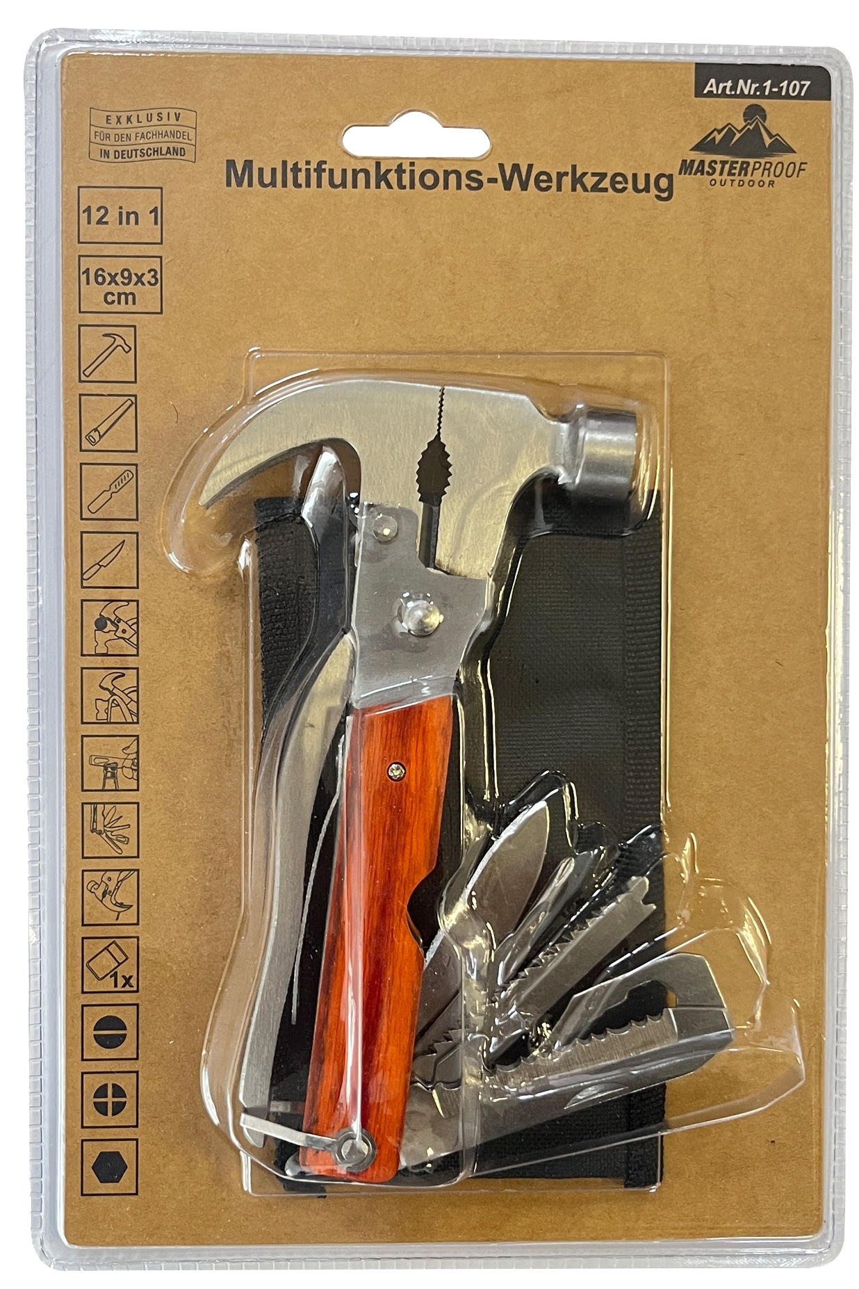 MASTERPROOF Multifunktions-Werkzeug, 13-in-1