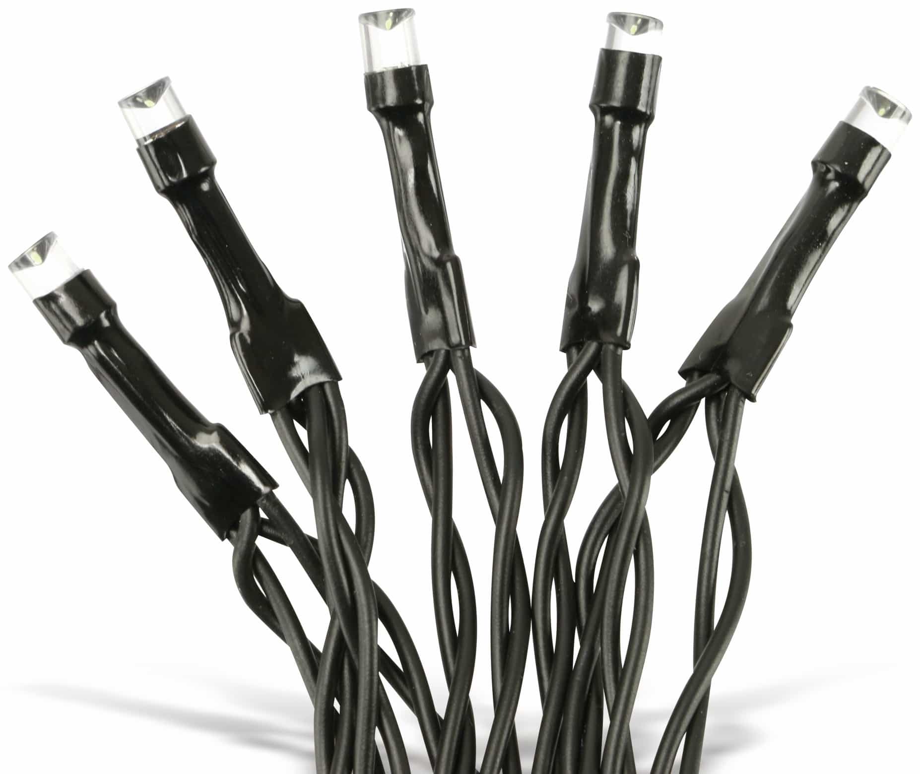LED-Lichterkette, 720 LEDs, kaltweiß, 230 V~, grün, Innen/Außen, 57 m LED-Lichterkette, 720 LEDs, kaltweiß, 230V~, IP44, Innen/Außen