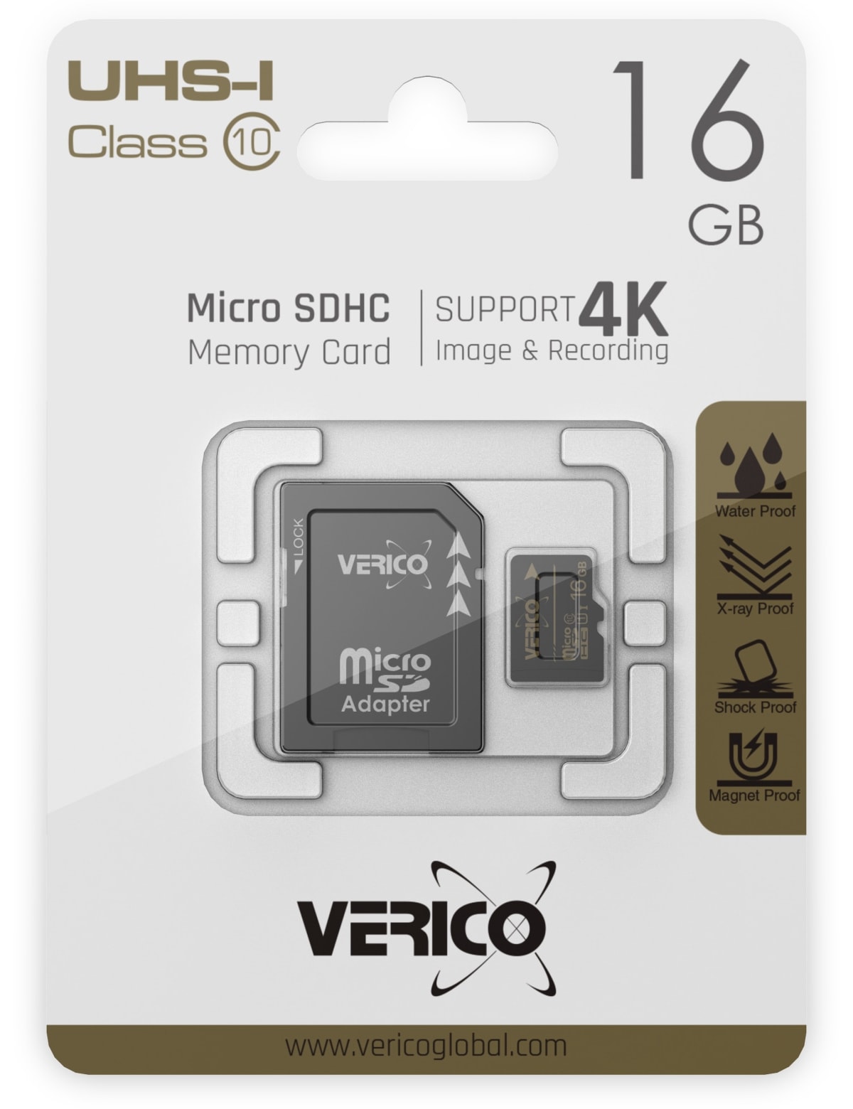 verico microSDHC Speicherkarte 16GB, Class 10, UHS-I, mit Adapter