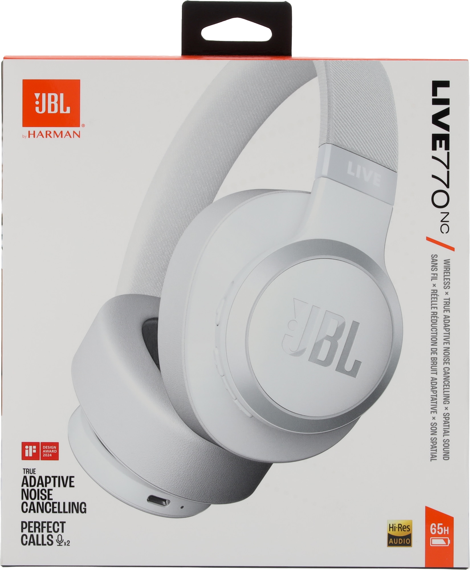 JBL Bluetooth Over-Ear Kopfhörer Live 770 NC, weiß JBL Bluetooth Over-Ear Kopfhörer Live 770 NC, weiß
