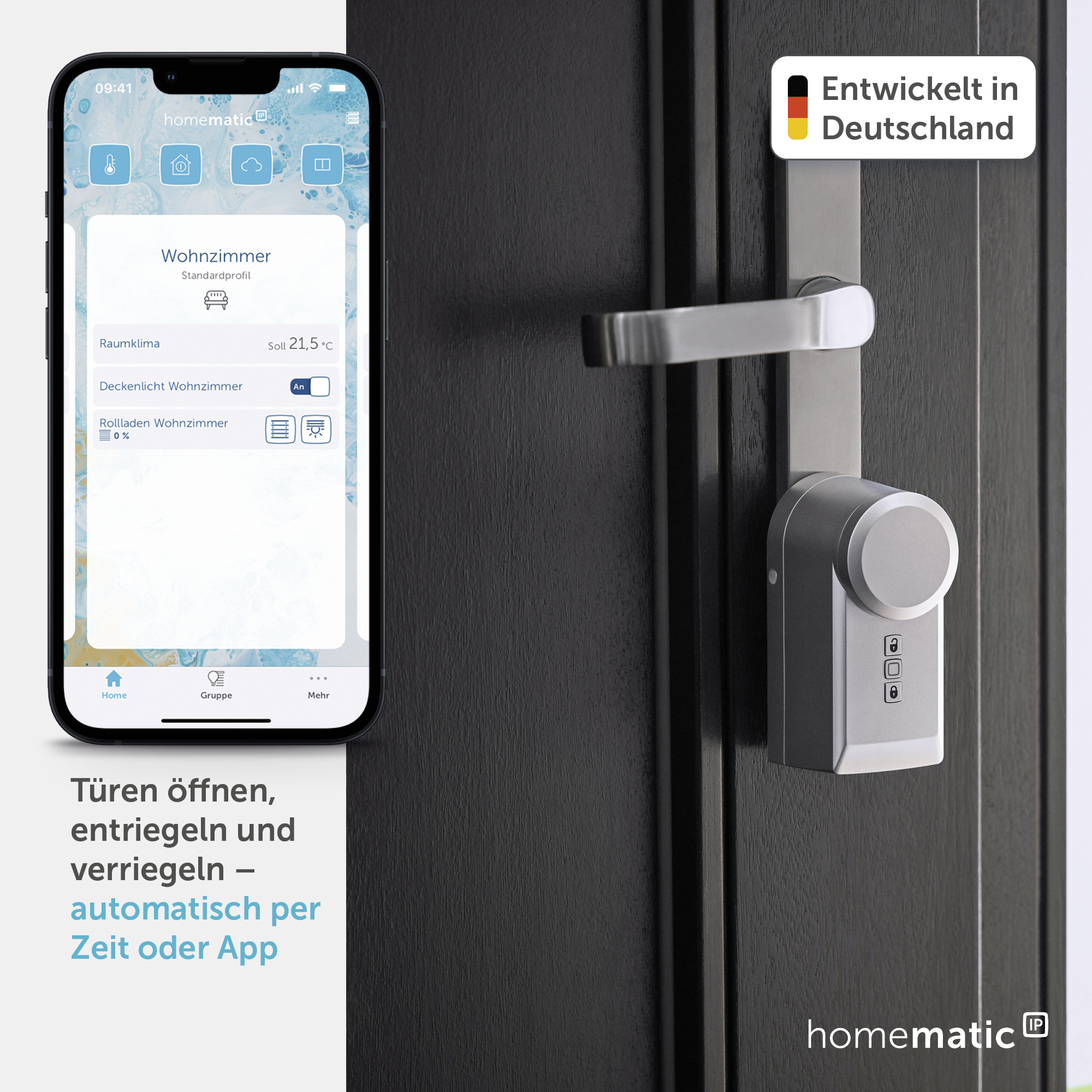HOMEMATIC IP Türschlossantrieb 160556A0, silber