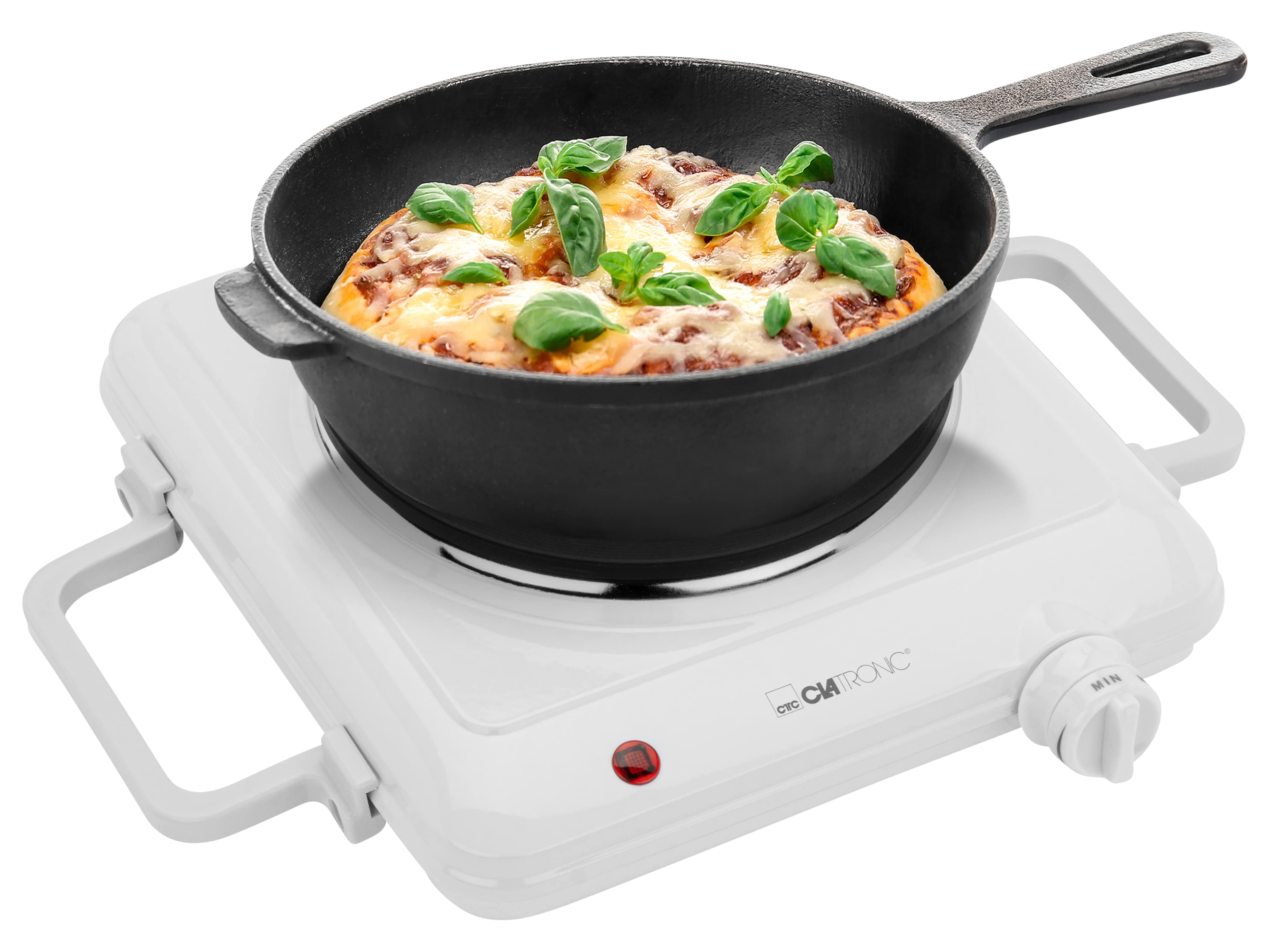 CLATRONIC Einzelkochplatte EKP 3582, Ø 180 mm, 1500 W, weiß