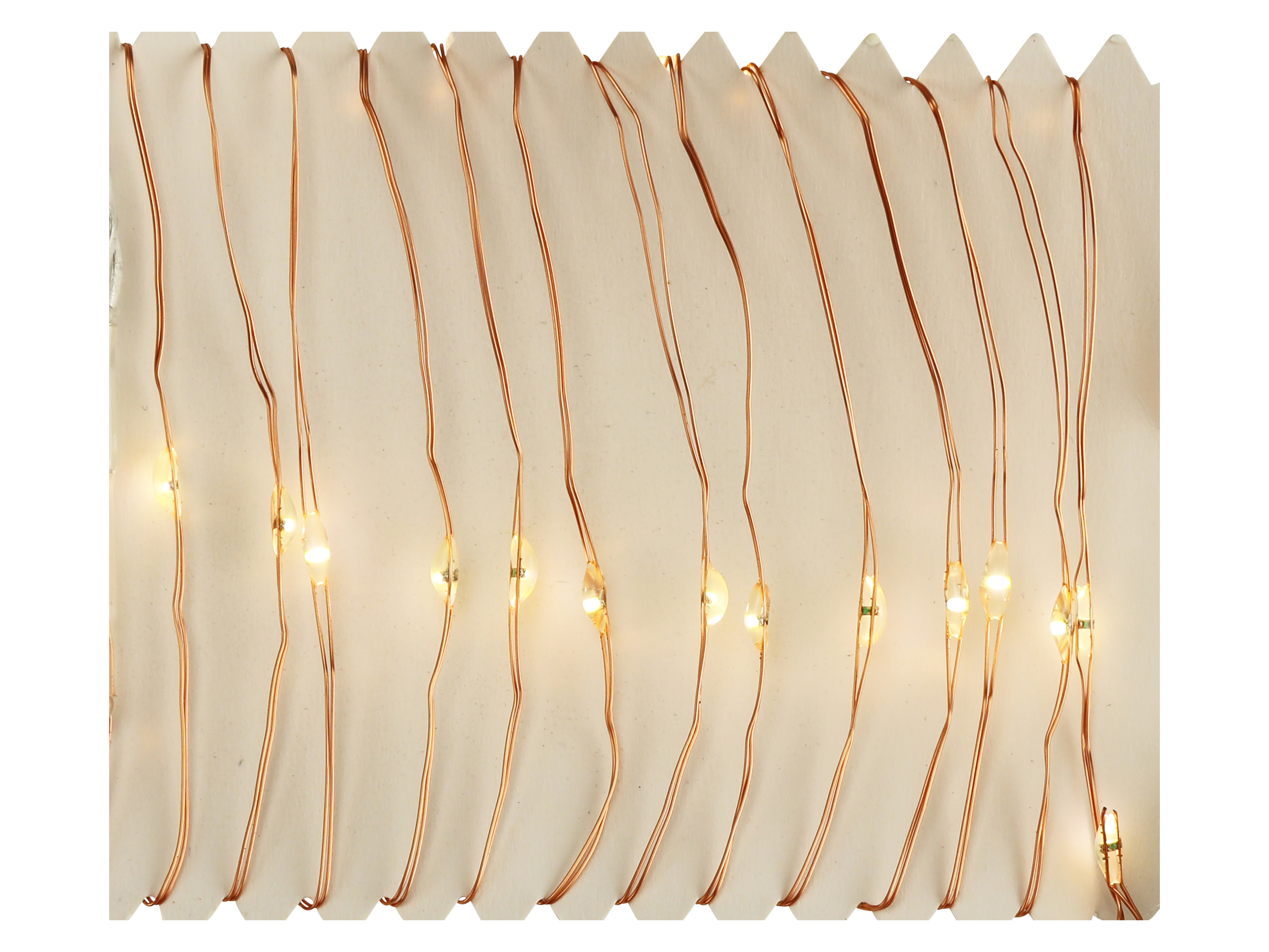 Micro-LED-Lichterkette, kupferfarben, 40 LEDs, warmweiß, 2,25 m