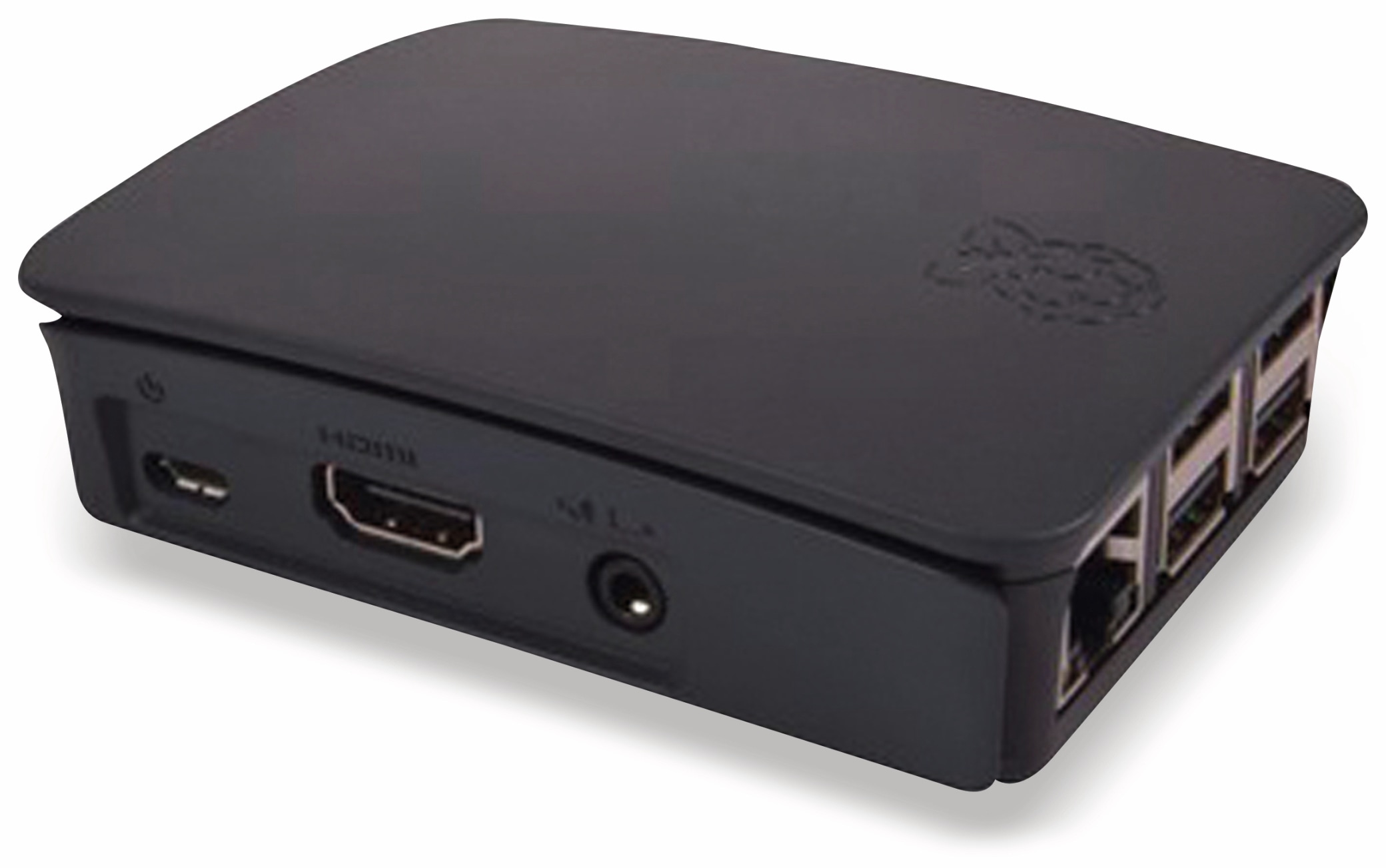 Raspberry Pi 3 Model B, Gehäuse, Schwarz/grau Raspberry Pi 3 Model B, Gehäuse, Schwarz/grau