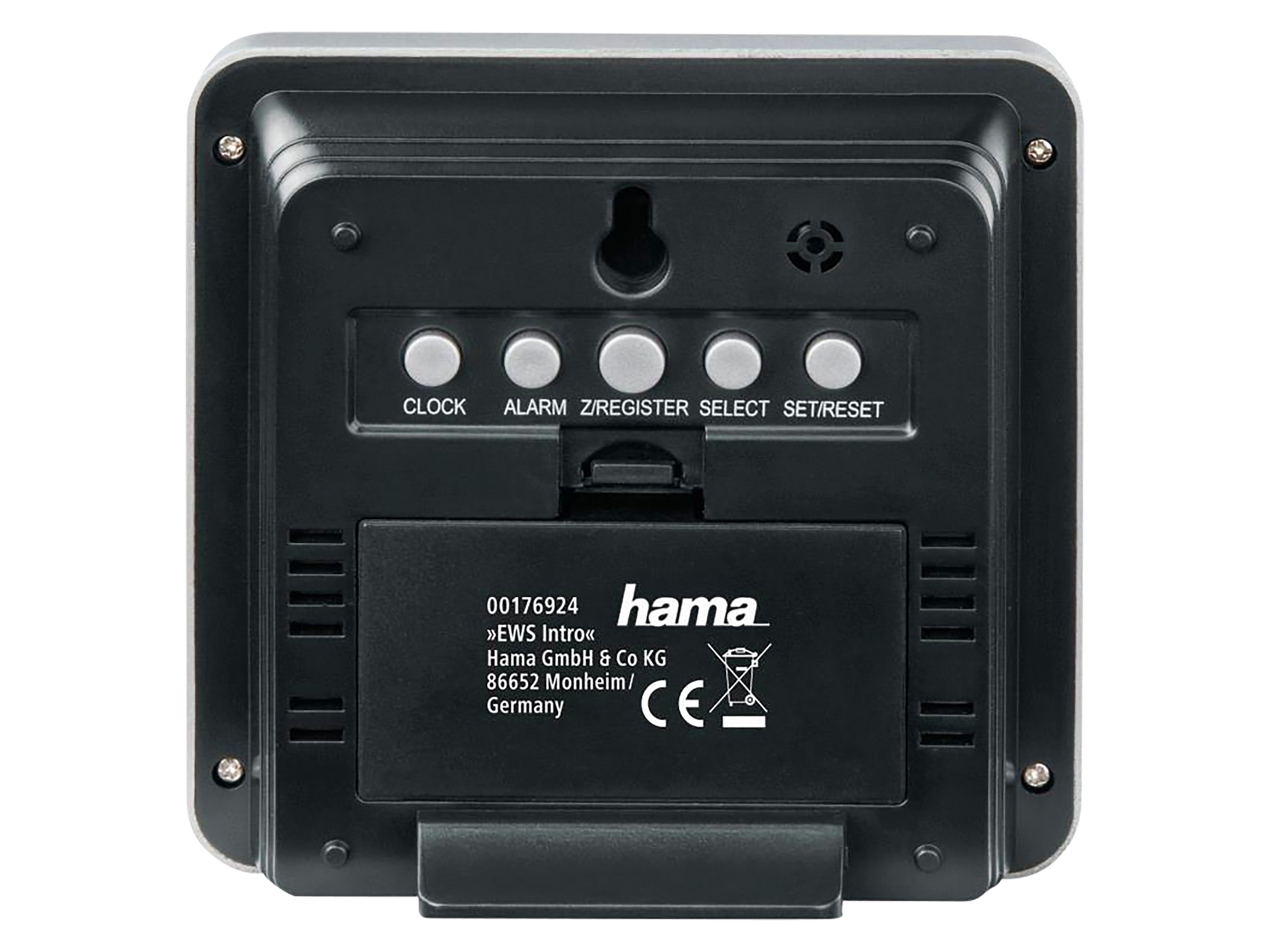 HAMA Wetterstation EWS Intro, silber/schwarz