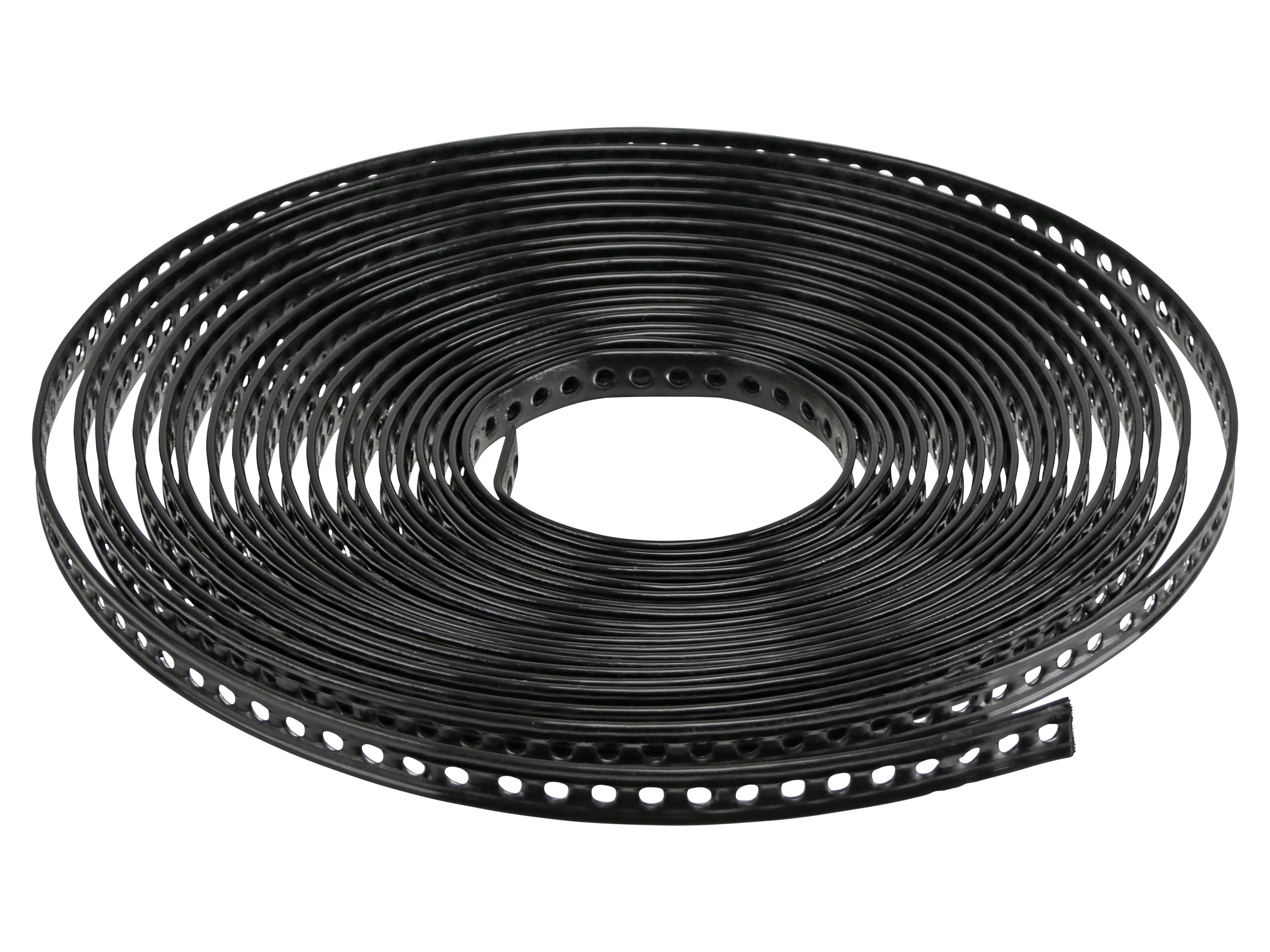 Montage-Lochband, 10 m, 14x2,6 mm, kunststoffummantelt