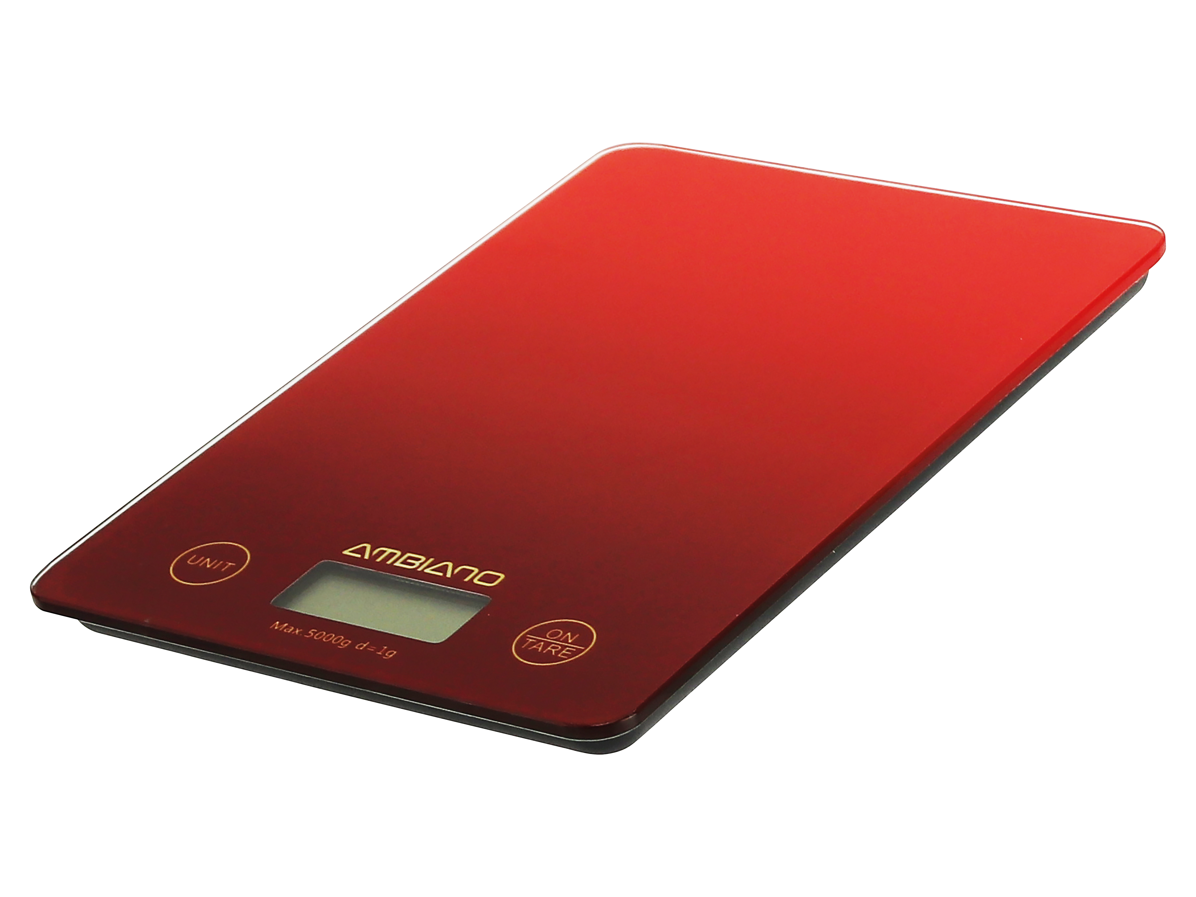 Digitale Küchenwaage, SCO-1, schwarz/rot