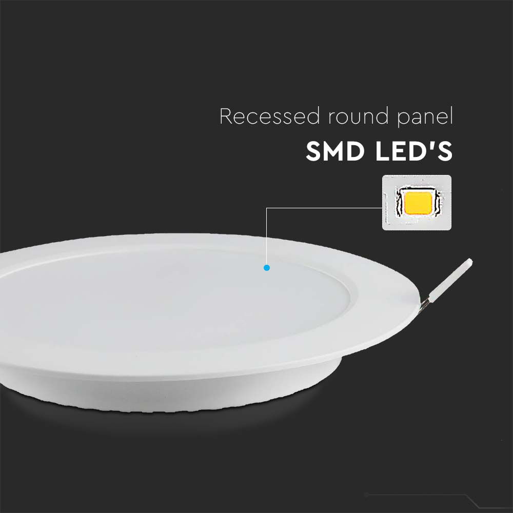 V-TAC LED-Einbauleuchte VT-61018, EEK: E, 18 W, 1980 lm, 4000 K, 3 Stück V-TAC LED-Einbauleuchte VT-61018, EEK: E, 18 W, 1980 lm, 4000 K, 3 Stück