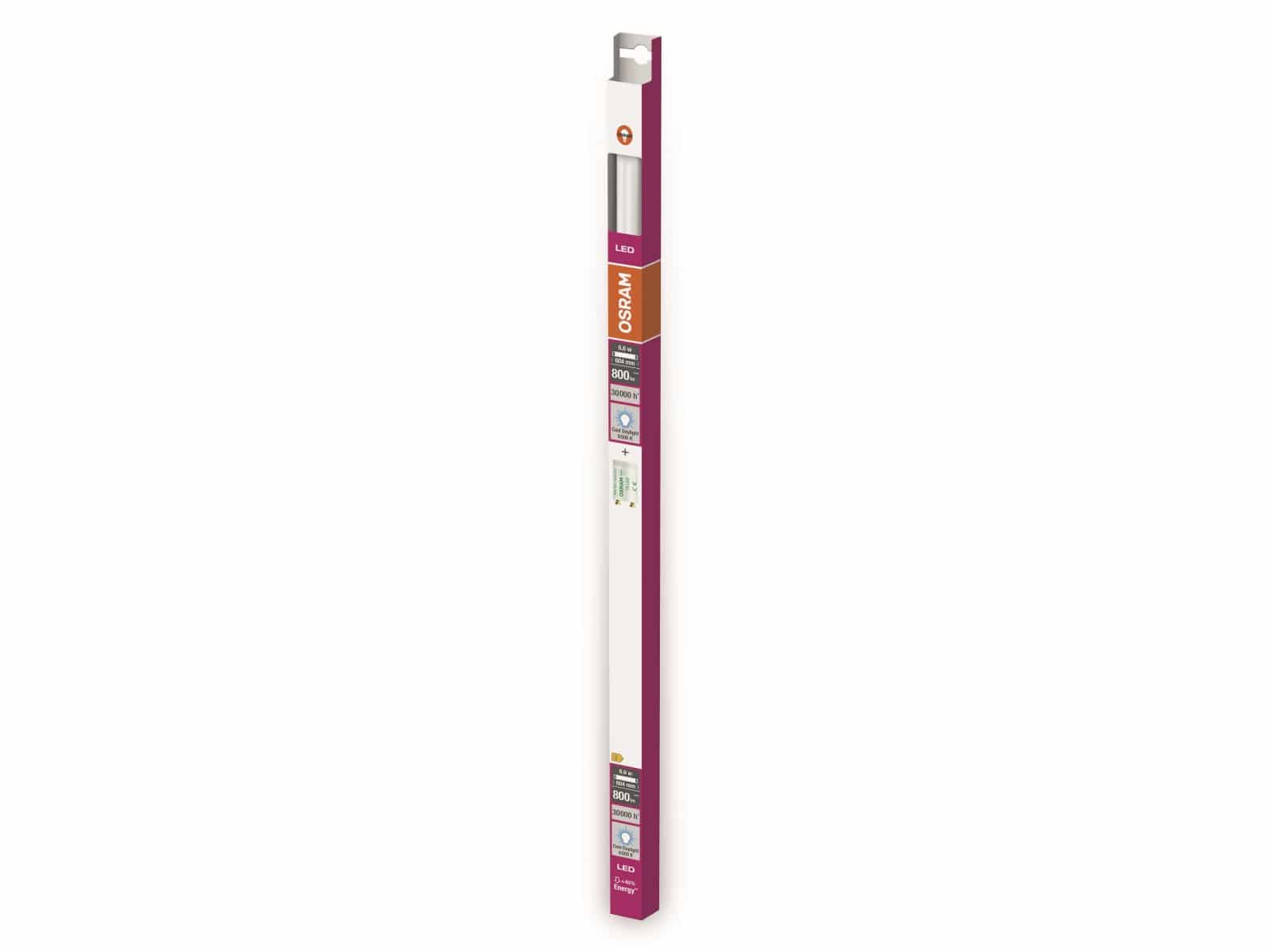 OSRAM LED-Röhre, ST8SP, 600mm, G13, EEK: E, 6,6W, 800lm, 6500K OSRAM LED-Röhre, ST8SP, 600mm, G13, EEK: E, 6,6W, 800lm, 6500K