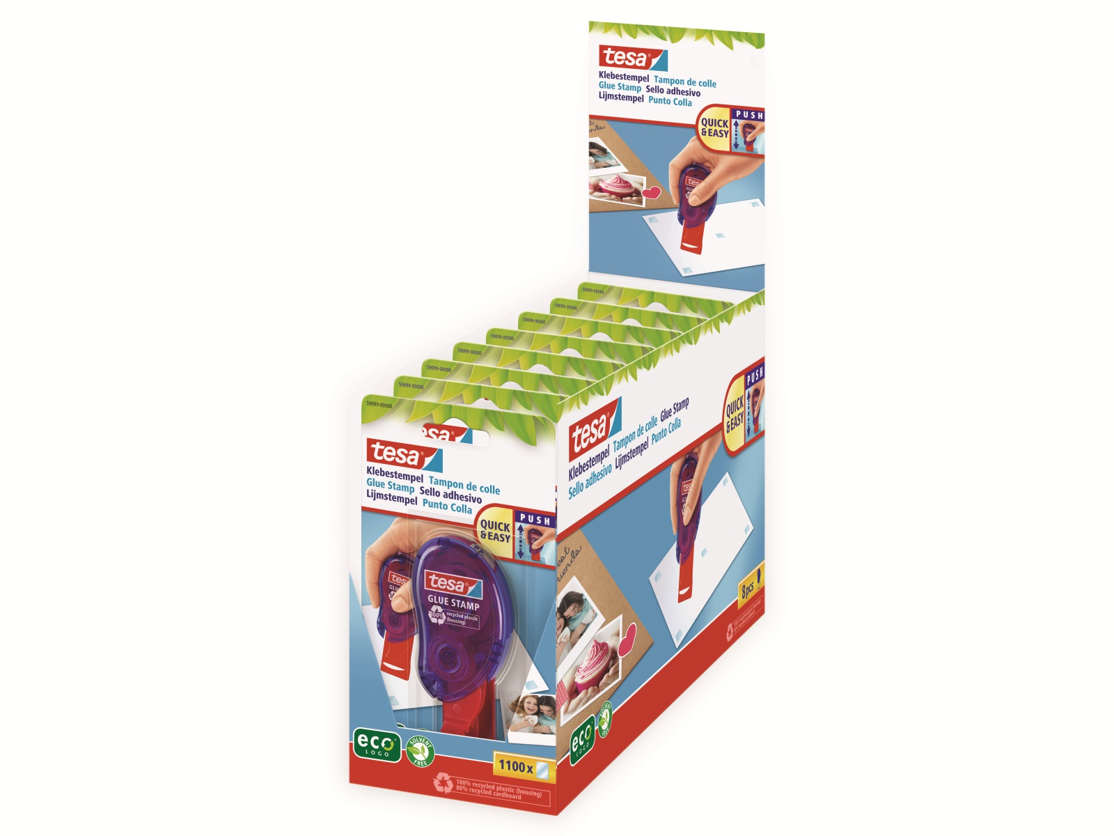TESA ® Klebestempel permanent ecoLogo®, 59099-00000-00
