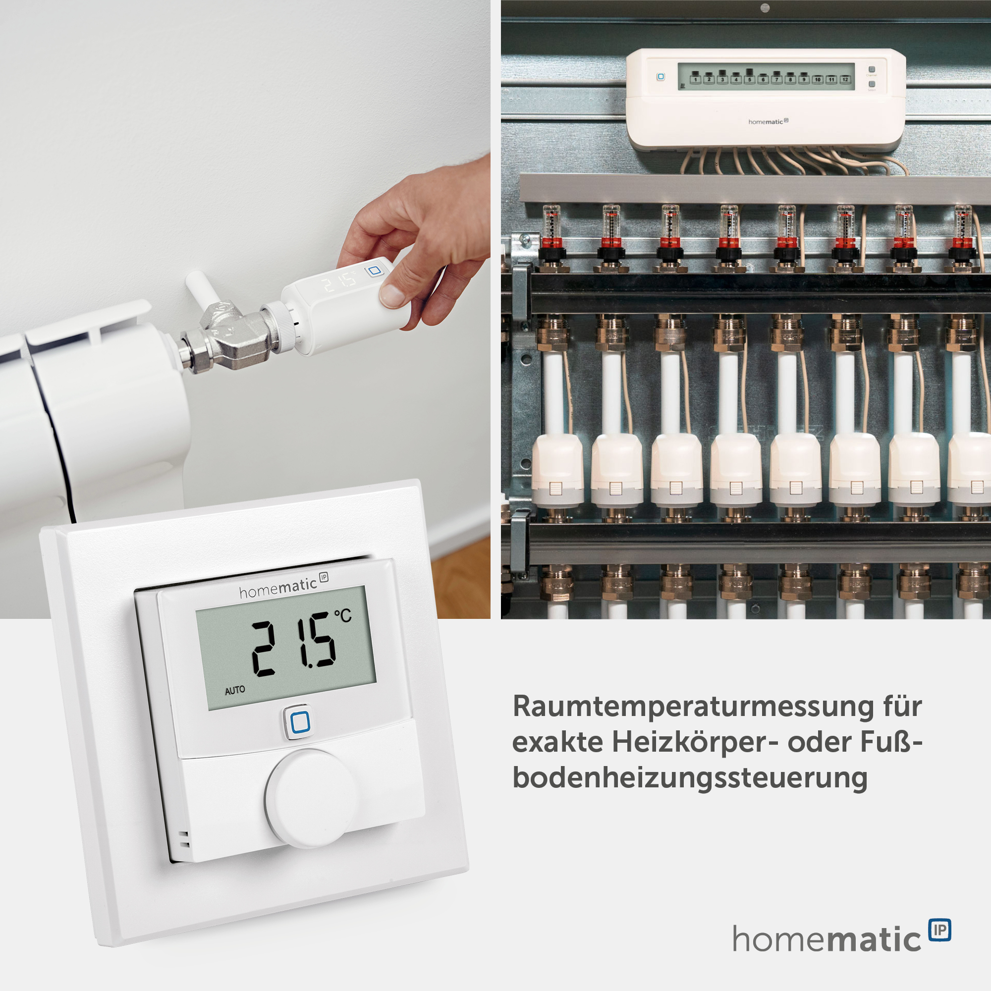 HOMEMATIC IP 156669A0, Wandthermostat mit Luftfeuchtigkeitssensor