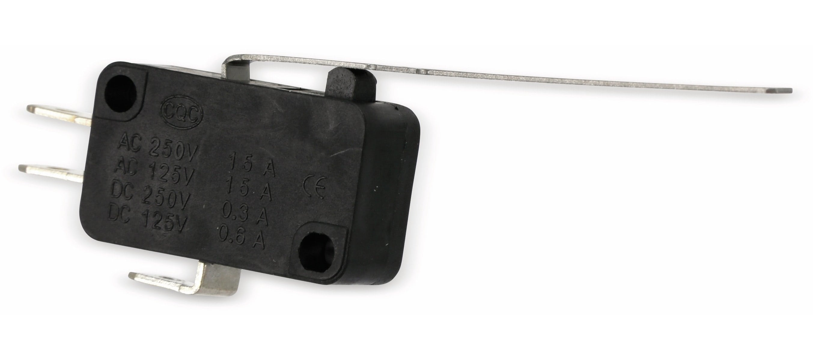 Miniatur-Schnappschalter MS-D, mit Zusatzbetätiger 52 mm Miniatur-Schnappschalter MS-D, mit Zusatzbetätiger 52 mm