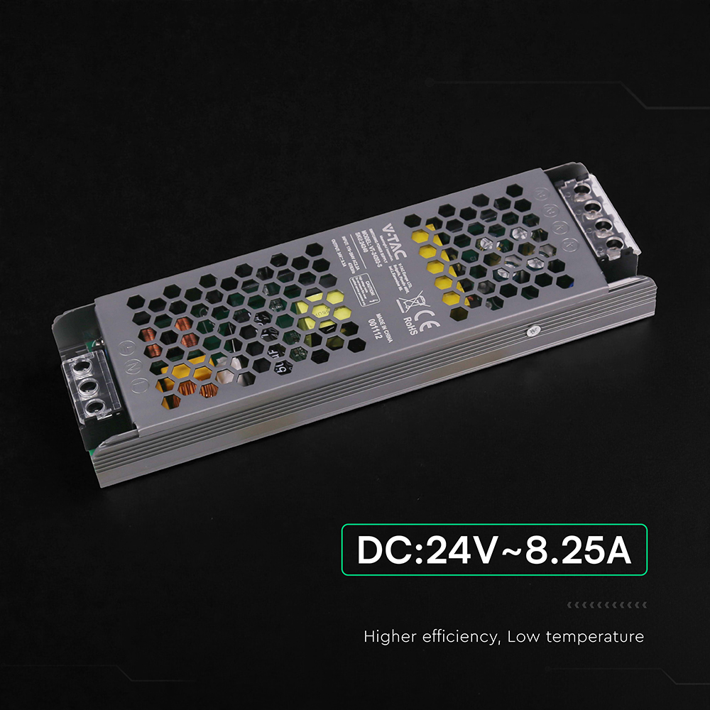 V-TAC Schaltnetzteil, VT-24240, 24V/8,25A, 200W, IP20