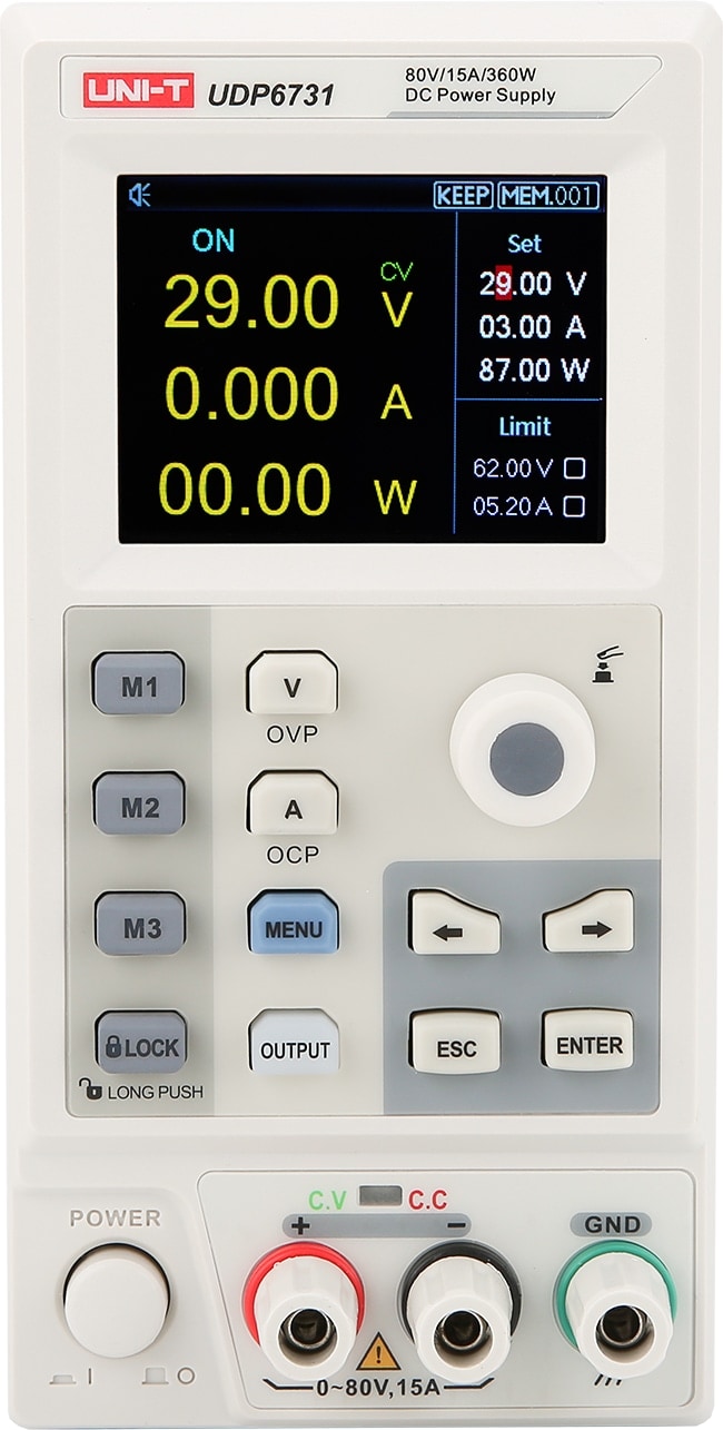 UNI-T Labornetzteil, UDP6730, 1 Kanal, programmierbar, 360 W