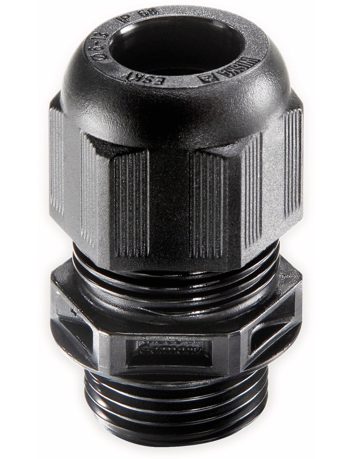 WISKA Kabelverschraubung, 10061864, ESKV 20 PLUS, M 20x1,5, metrisch, Schwarz