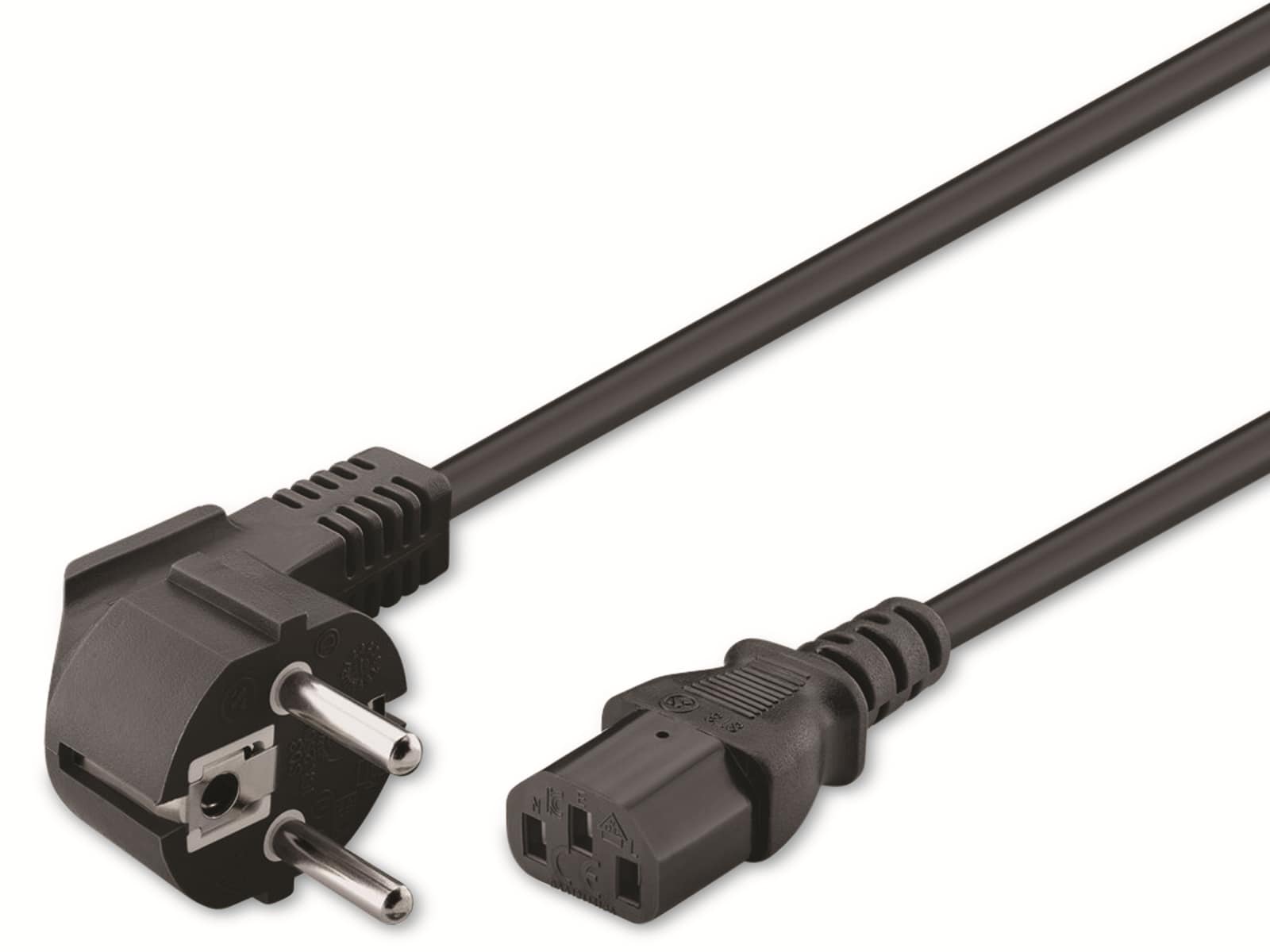 GOOBAY Kaltgerätekabel NK 101 S-250, 2,5 m, schwarz GOOBAY Kaltgerätekabel NK 101 S-250, 2,5 m, schwarz
